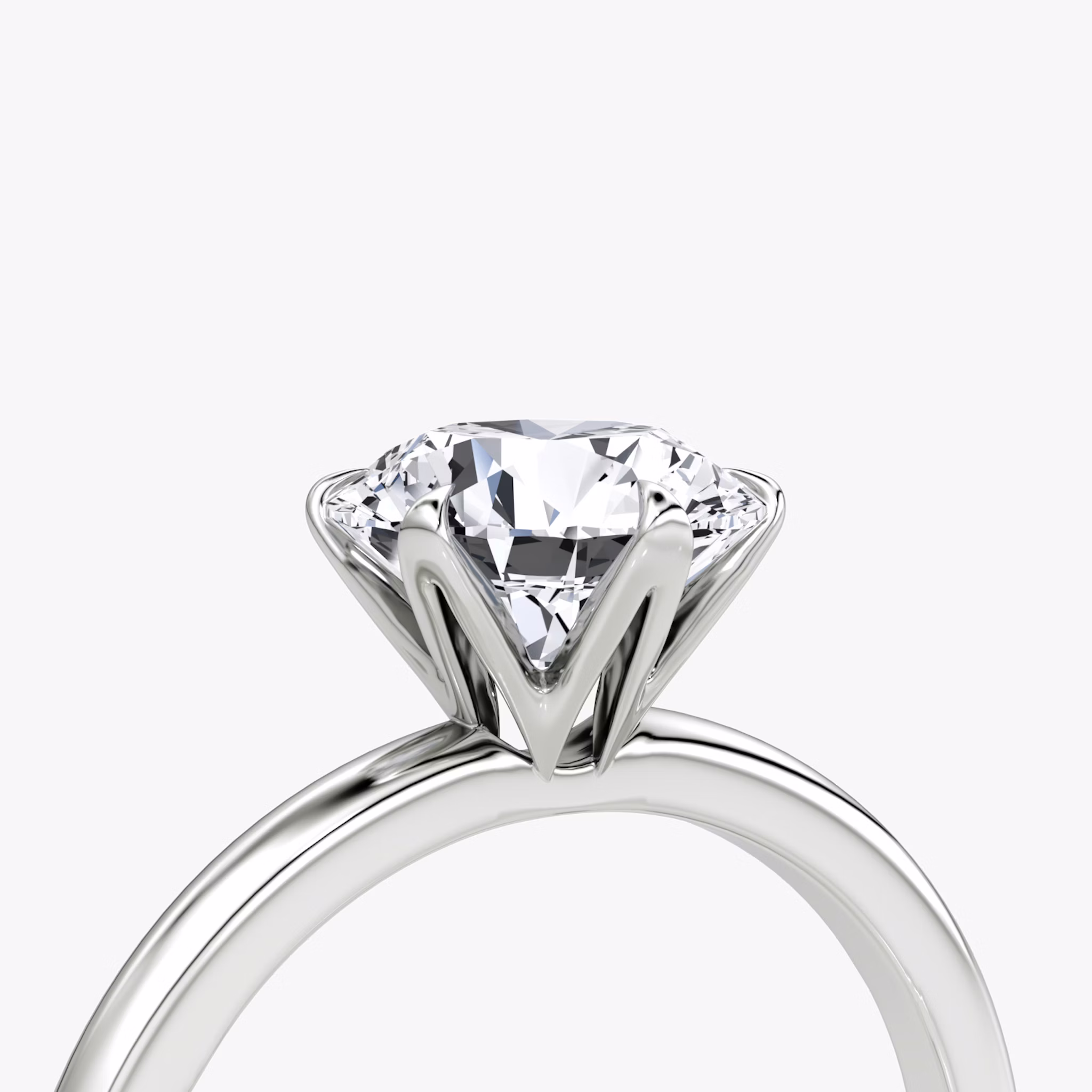 V | Rund | 18k | Weißgold | bandAccent: Ohne Pavé-Besatz | caratWeight: 1.0ct | diamondOrientation: vertical