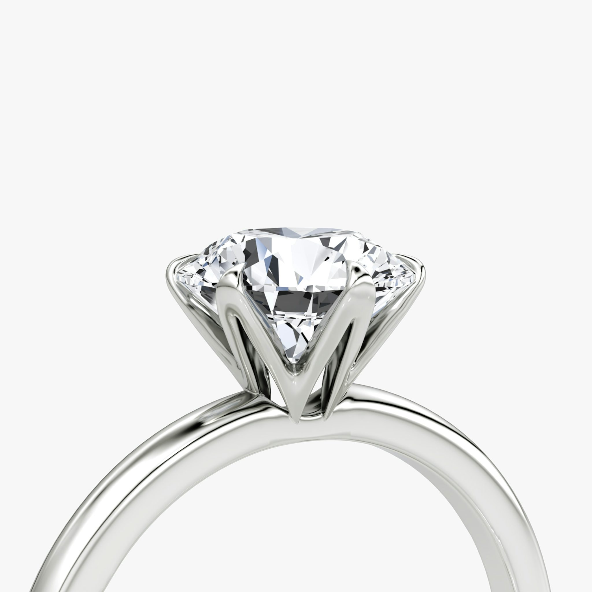 V | Rund | 18k | Weißgold | bandAccent: Ohne Pavé-Besatz | caratWeight: 1.0ct | diamondOrientation: vertical