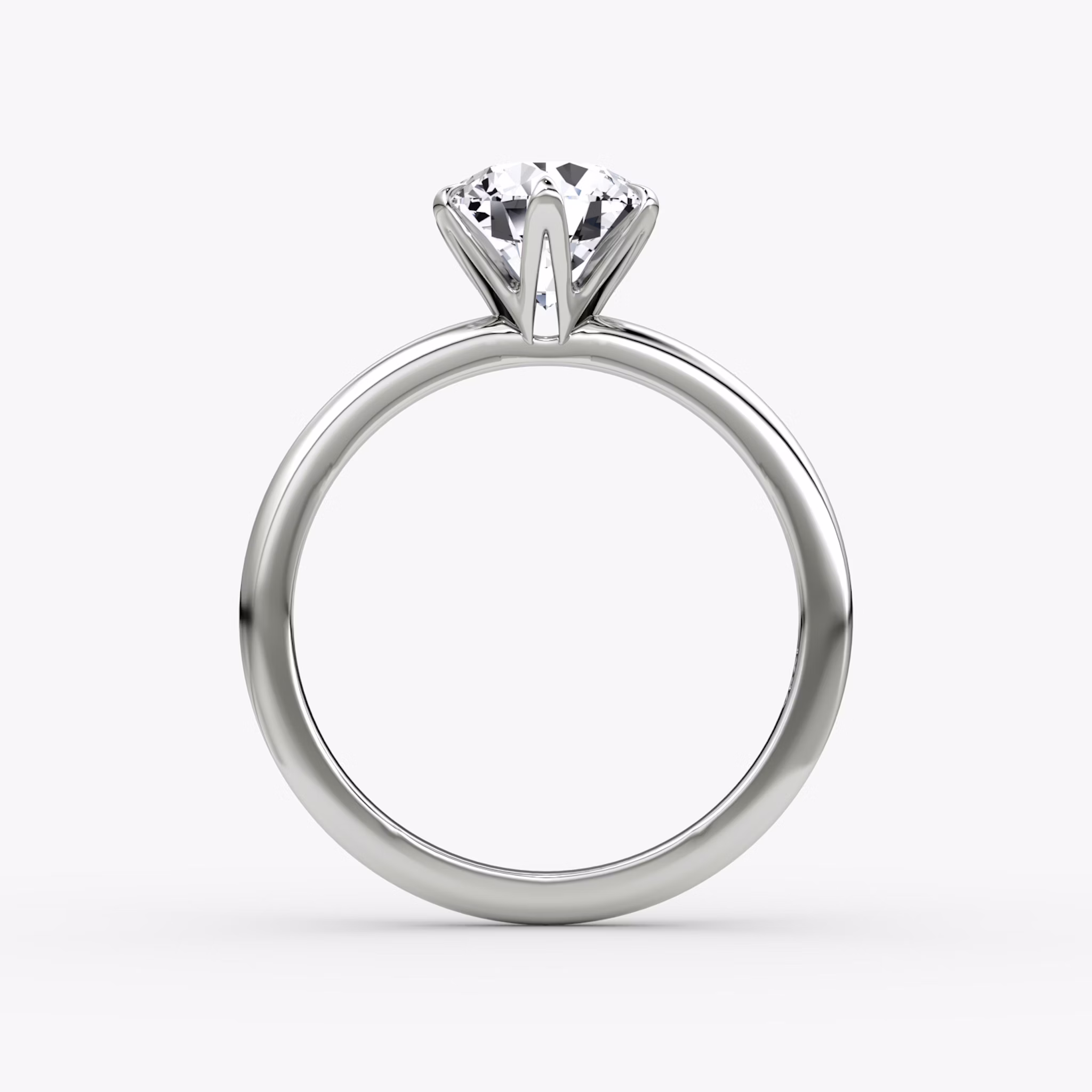 V | Rund | 18k | Weißgold | bandAccent: Ohne Pavé-Besatz | caratWeight: 1.0ct | diamondOrientation: vertical