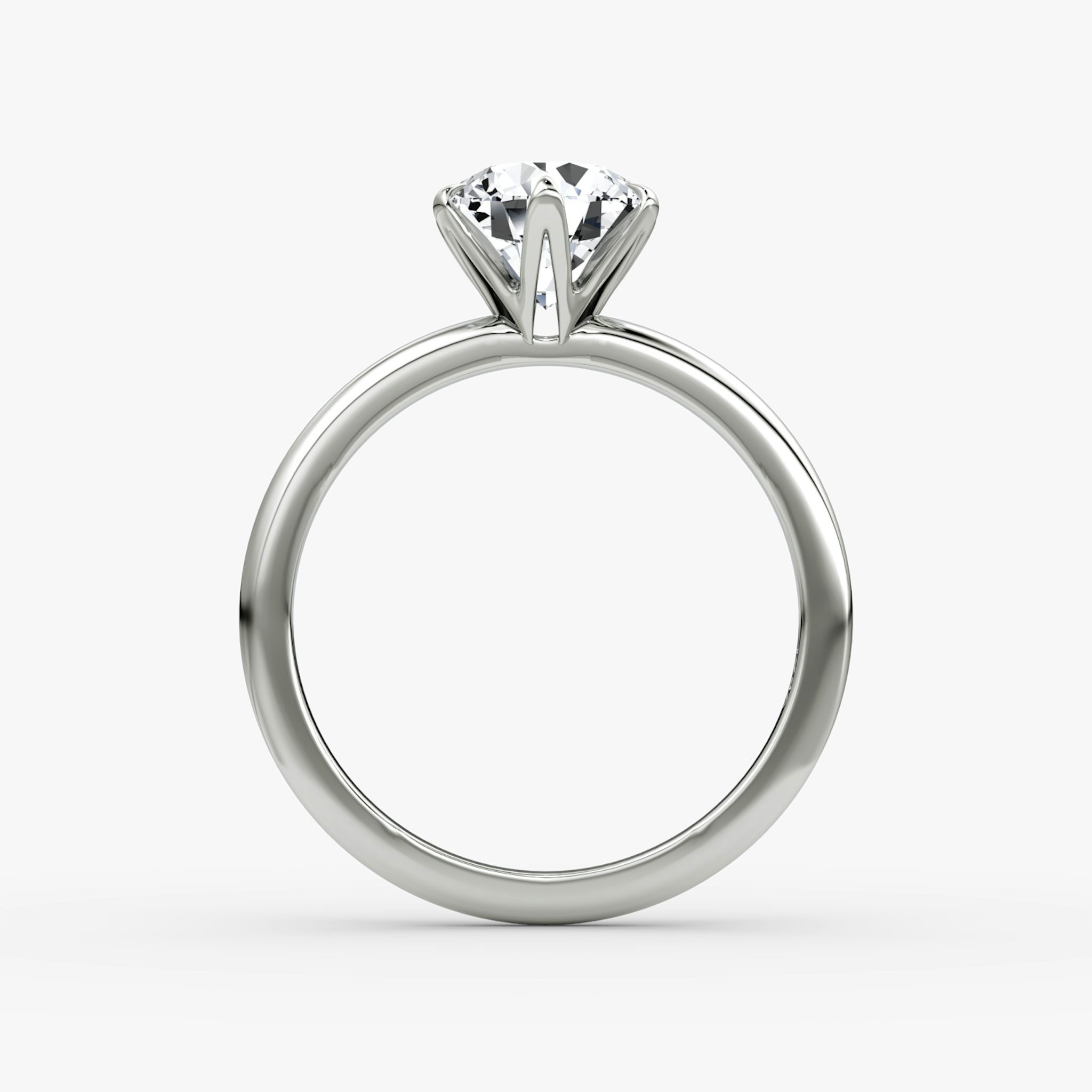 V | Rund | 18k | Weißgold | bandAccent: Ohne Pavé-Besatz | caratWeight: 1.0ct | diamondOrientation: vertical