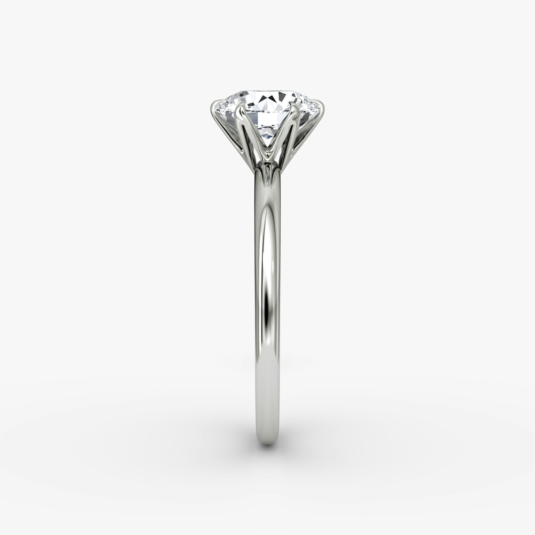 V | Rund | 18k | Weißgold | bandAccent: Ohne Pavé-Besatz | caratWeight: 1.0ct | diamondOrientation: vertical