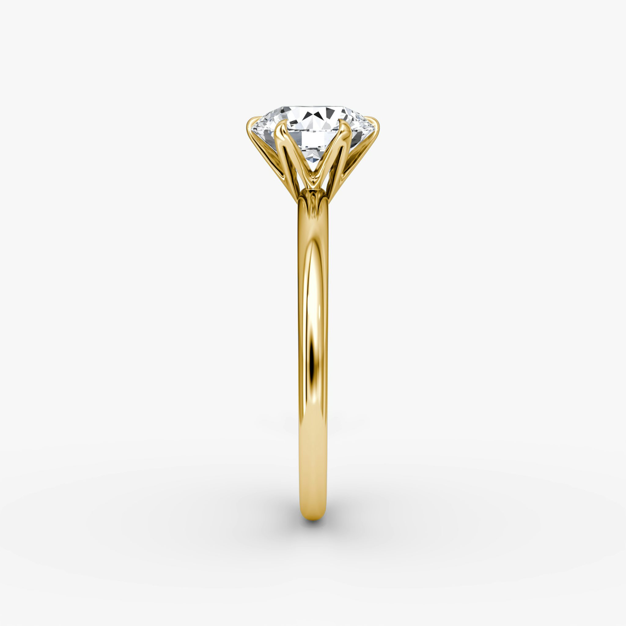 V | Rund | 18k | Gelbgold | bandAccent: Ohne Pavé-Besatz | caratWeight: 1.0ct | diamondOrientation: vertical