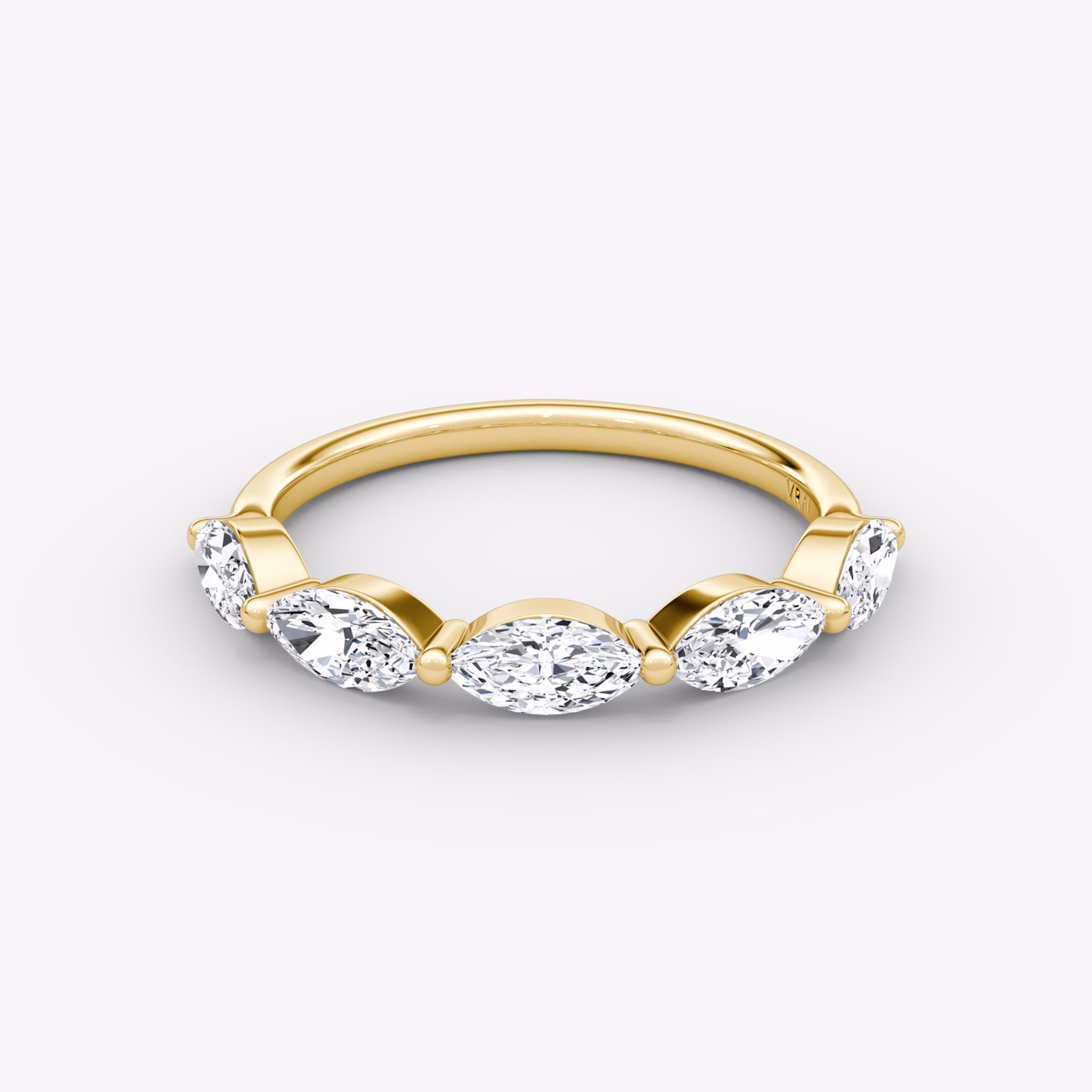 Marquise Single Shared Prong Ehering | Marquise | 18k | Gelbgold