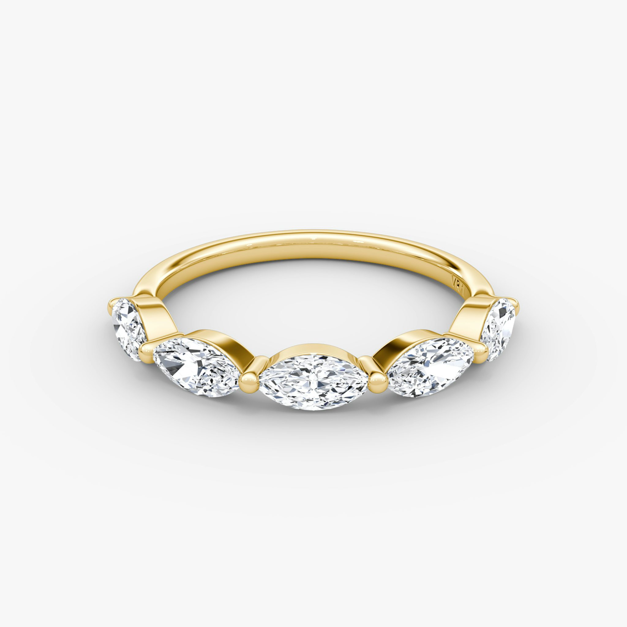 Marquise Single Shared Prong Ehering | Marquise | 18k | Gelbgold
