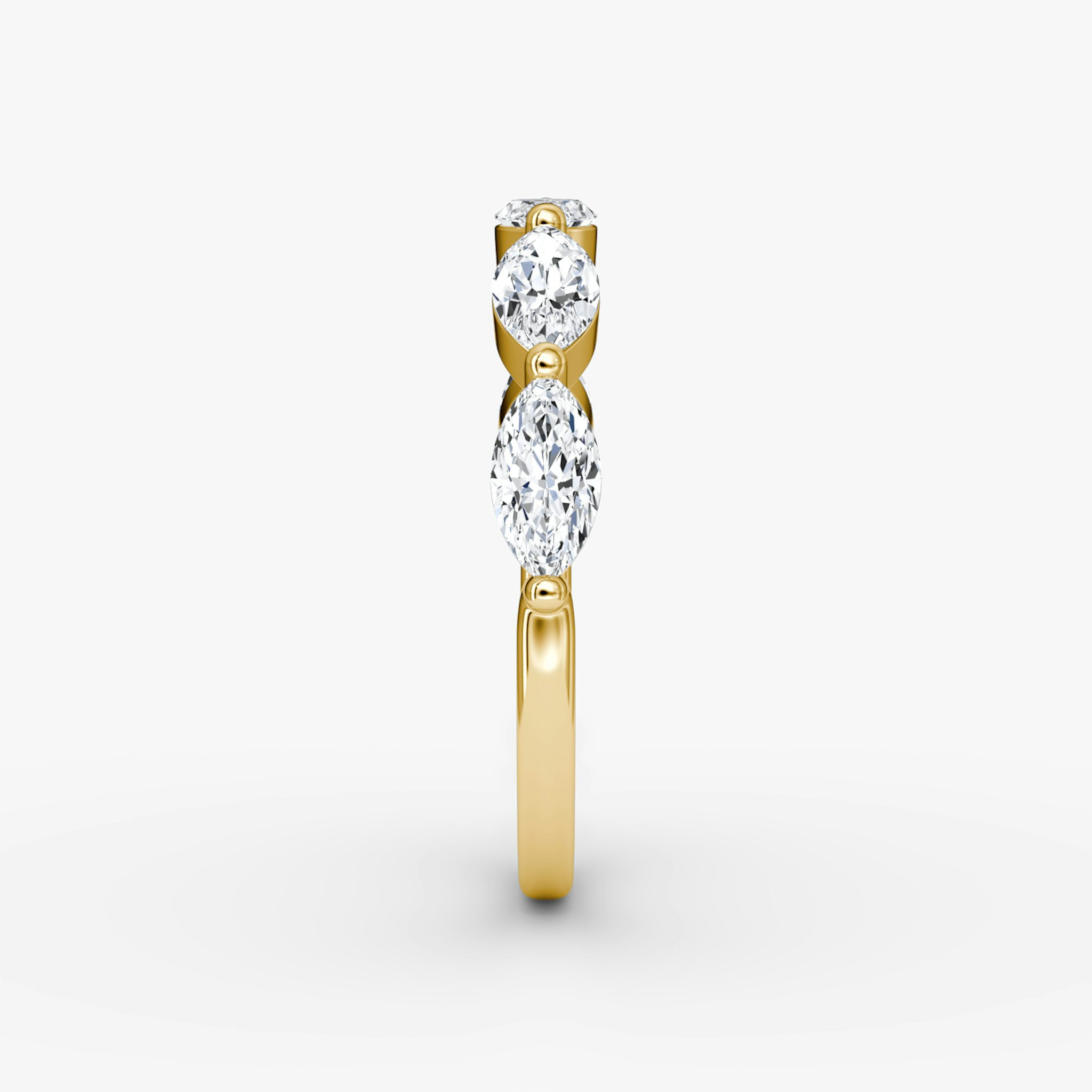 Marquise Single Shared Prong Ehering | Marquise | 18k | Gelbgold