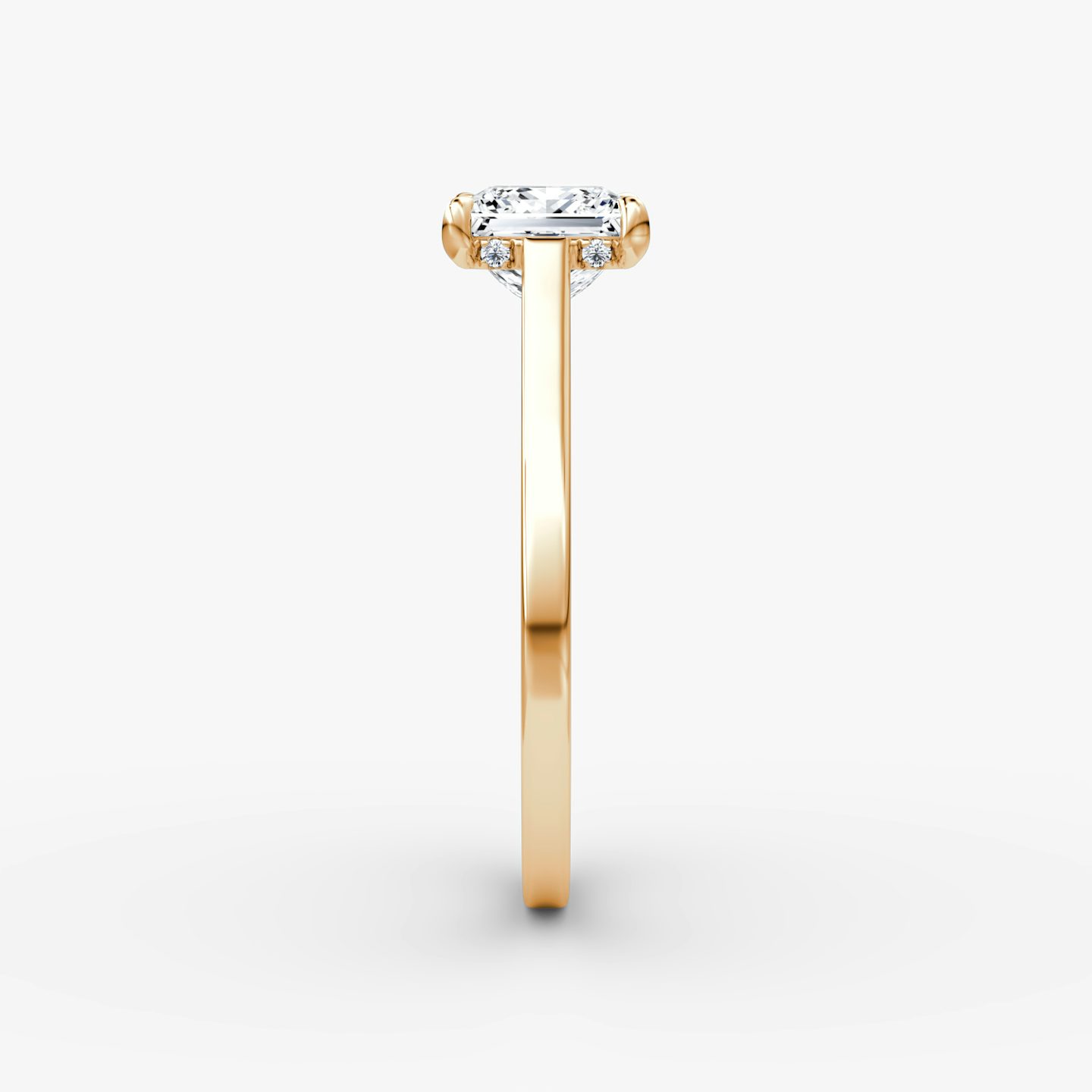 Pavé Bridge | Princess | 14k | Roségold | bandAccent: Ohne Pavé-Besatz | diamondOrientation: vertical | caratWeight: other
