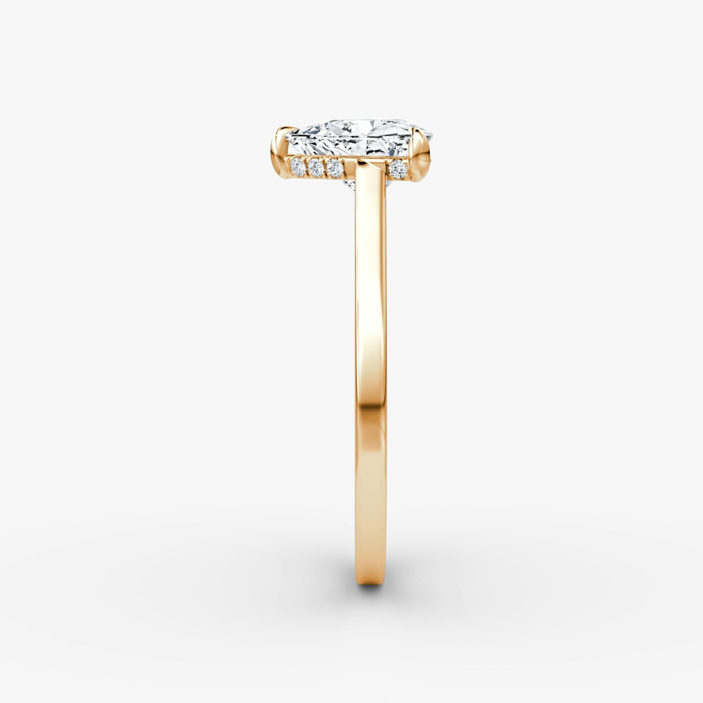 undefined | Trillion | 14k | Or rose | bandAccent: Simple | diamondOrientation: vertical | caratWeight: other
