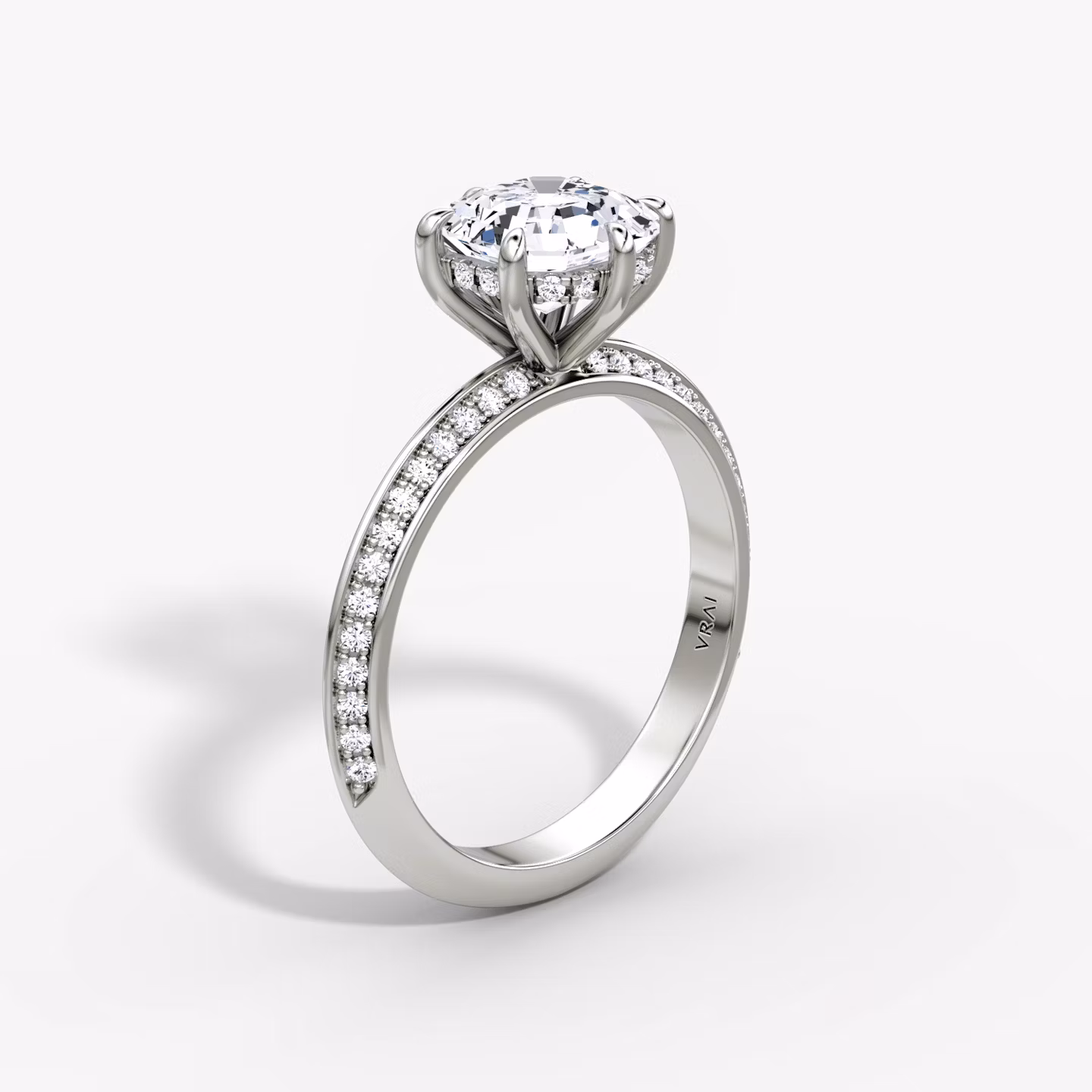The Knife-Edge Asscher | Platinum