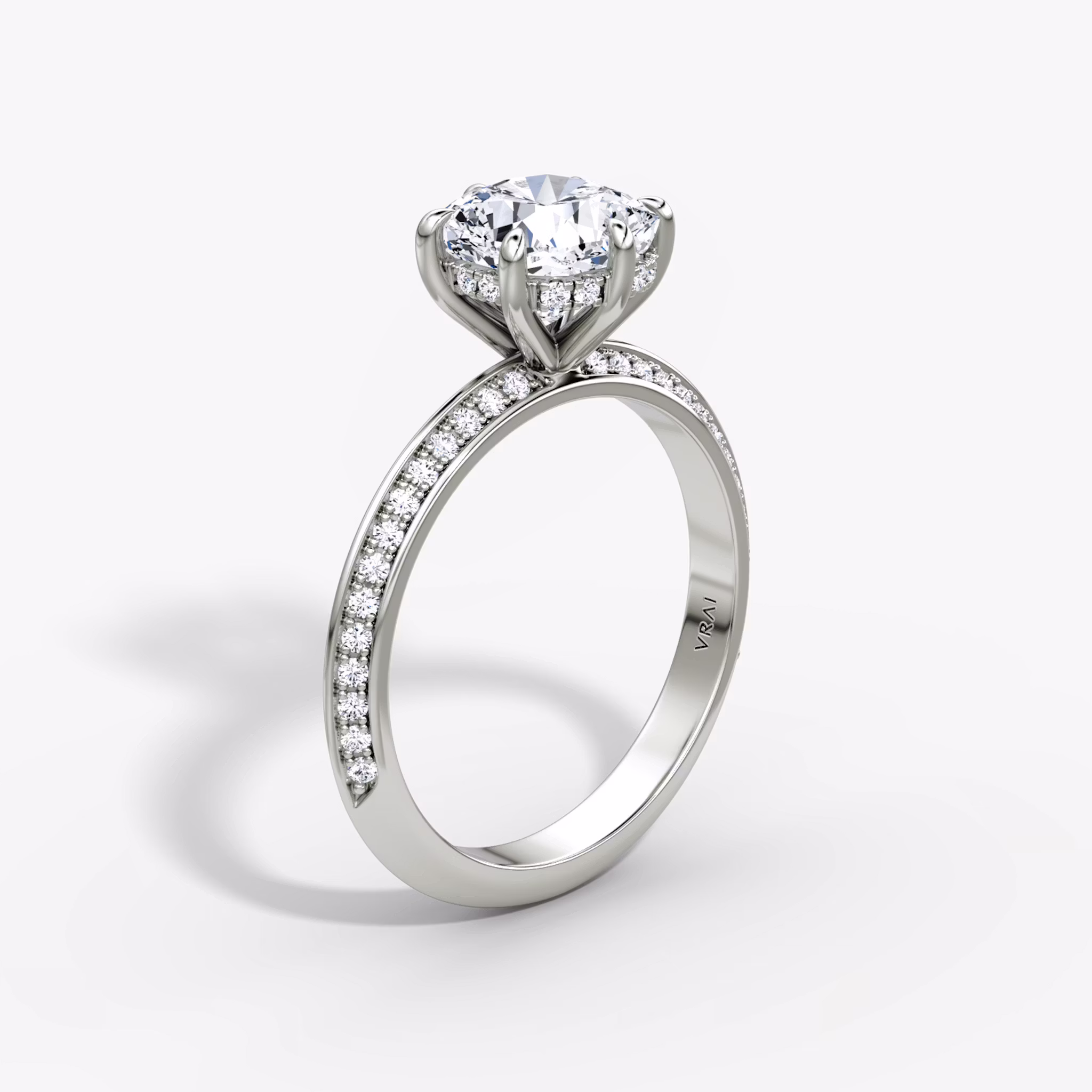 The Knife-Edge Cushion | White Gold