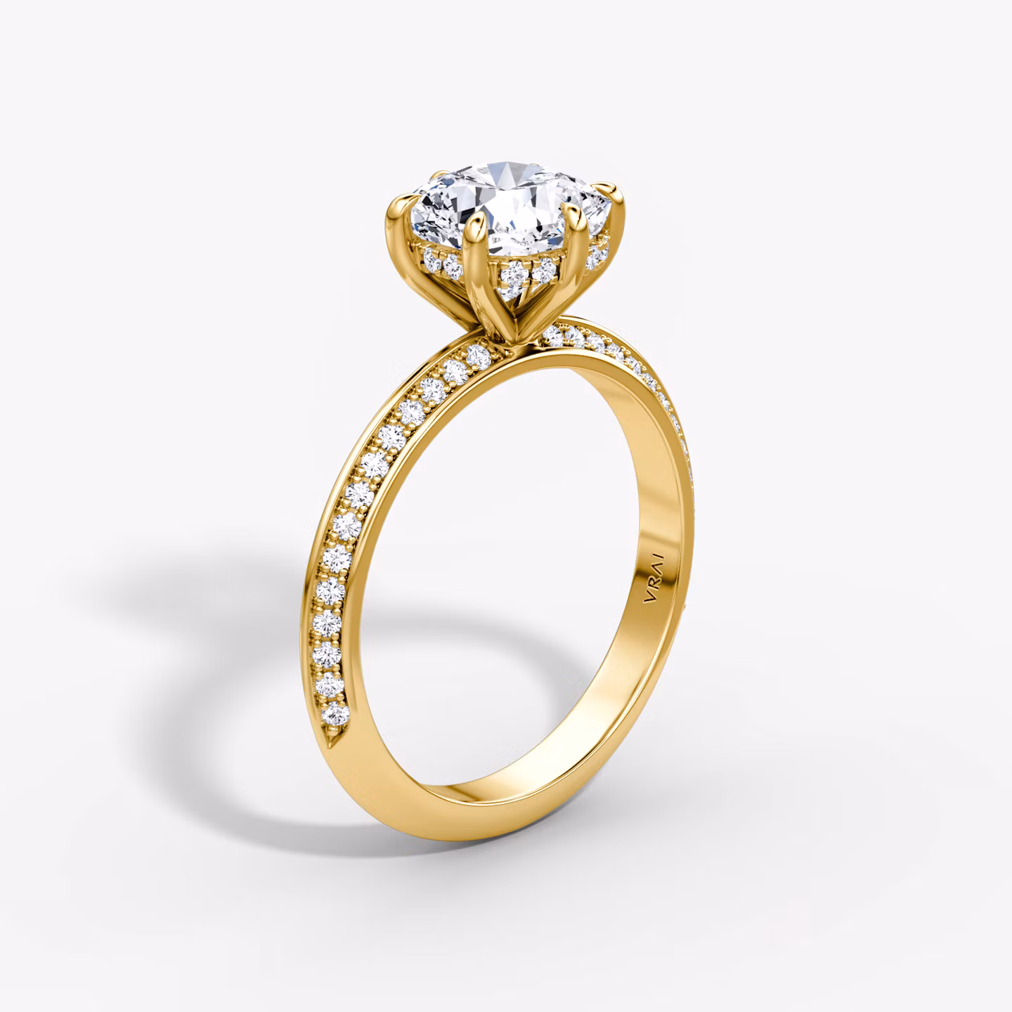 The Knife-Edge Cushion | Yellow Gold