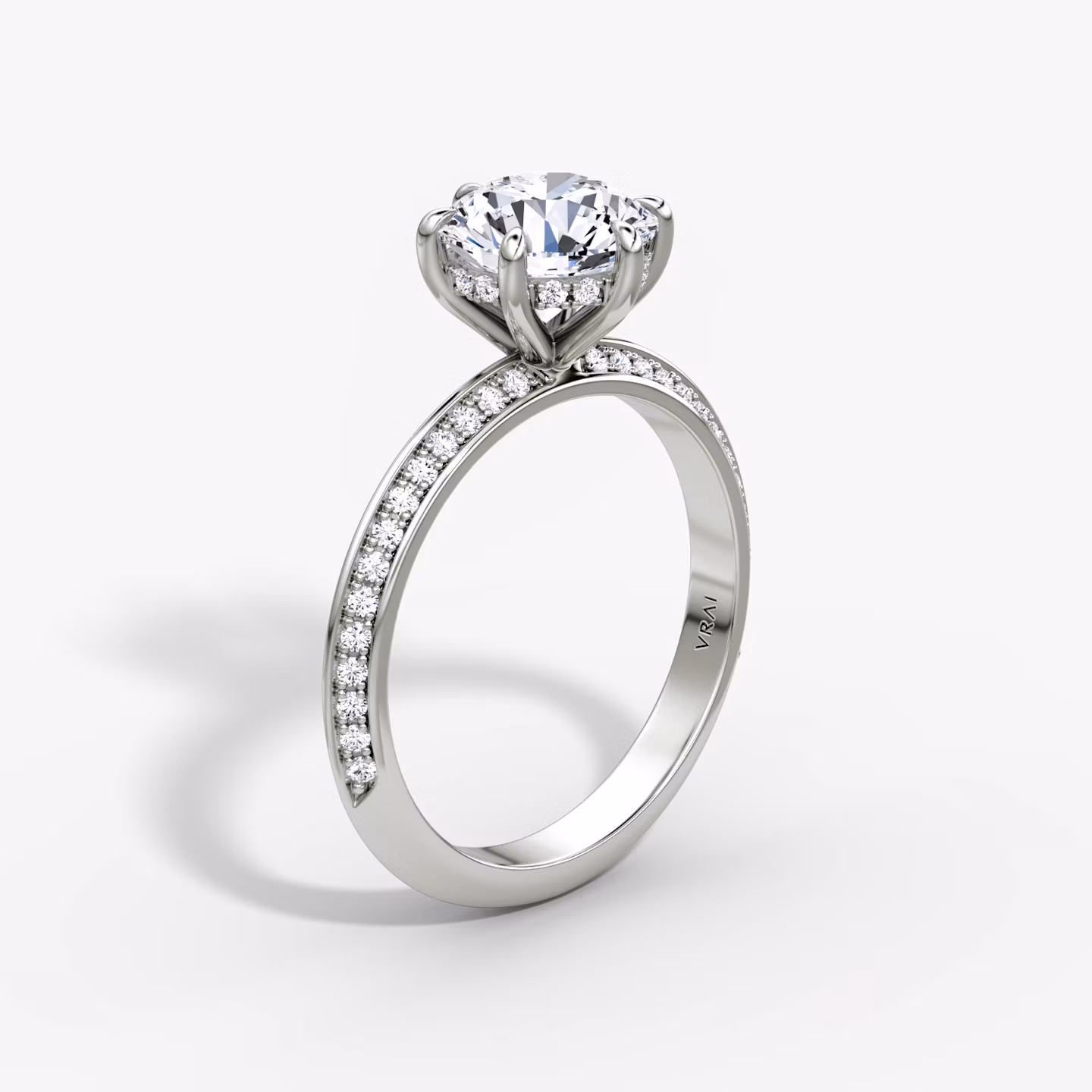 The Knife-Edge Round Brilliant | White Gold
