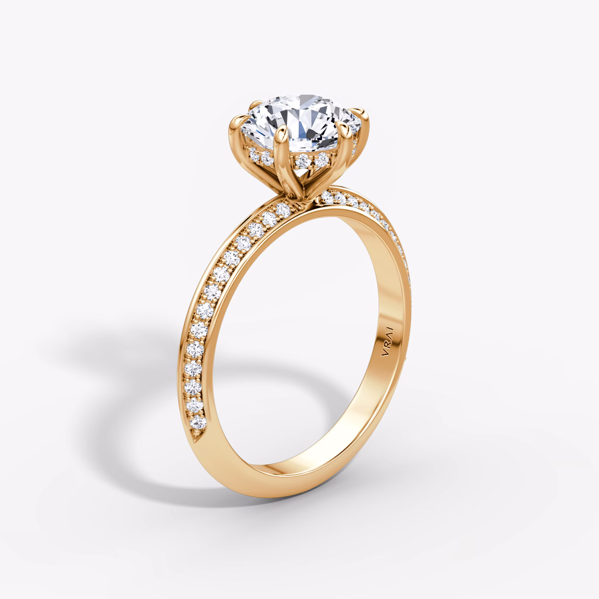 The Knife-Edge Round Brilliant | Rose Gold