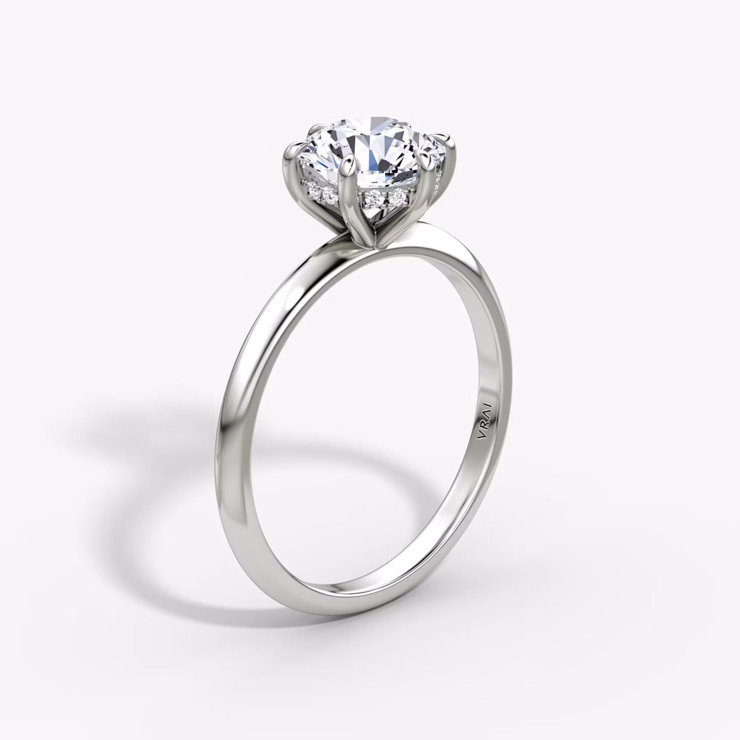 The Knife-Edge Round Brilliant | White Gold