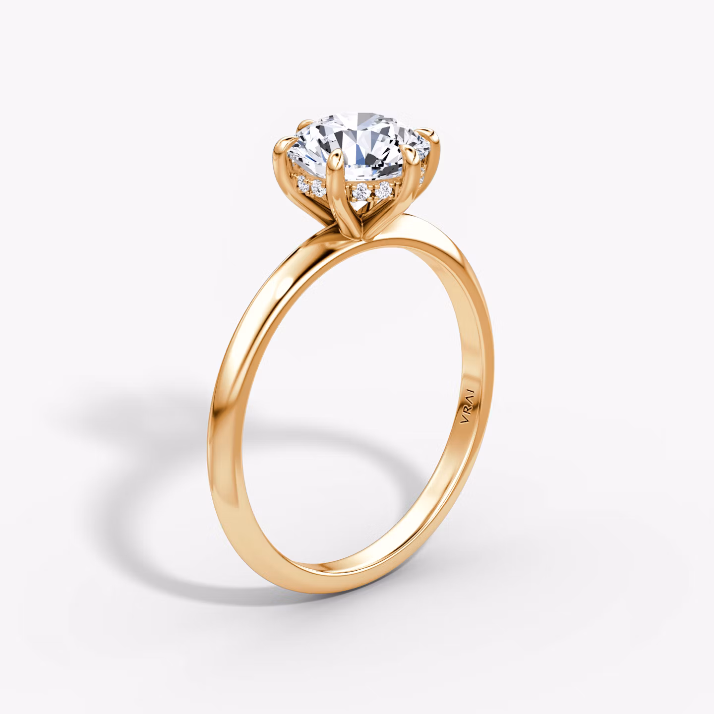 The Knife-Edge Round Brilliant | Rose Gold