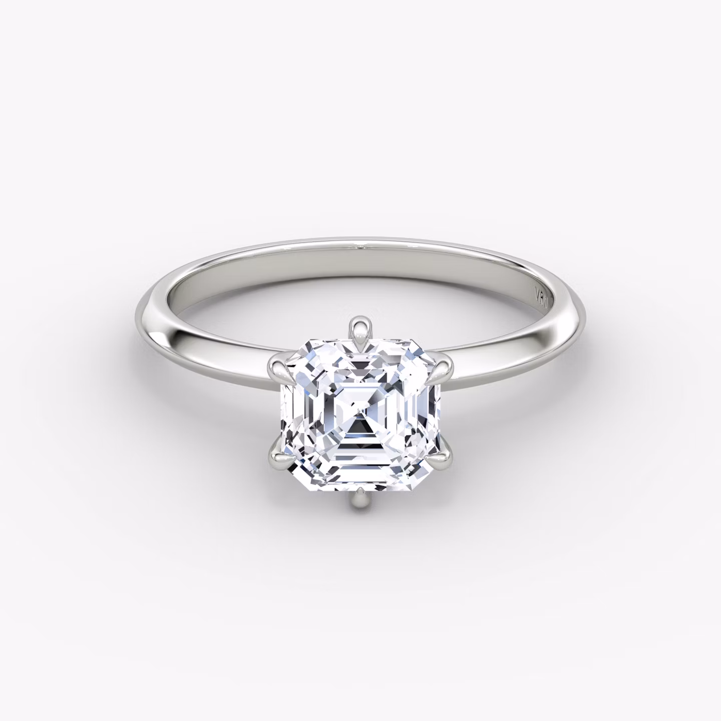 The Knife-Edge Asscher | White Gold