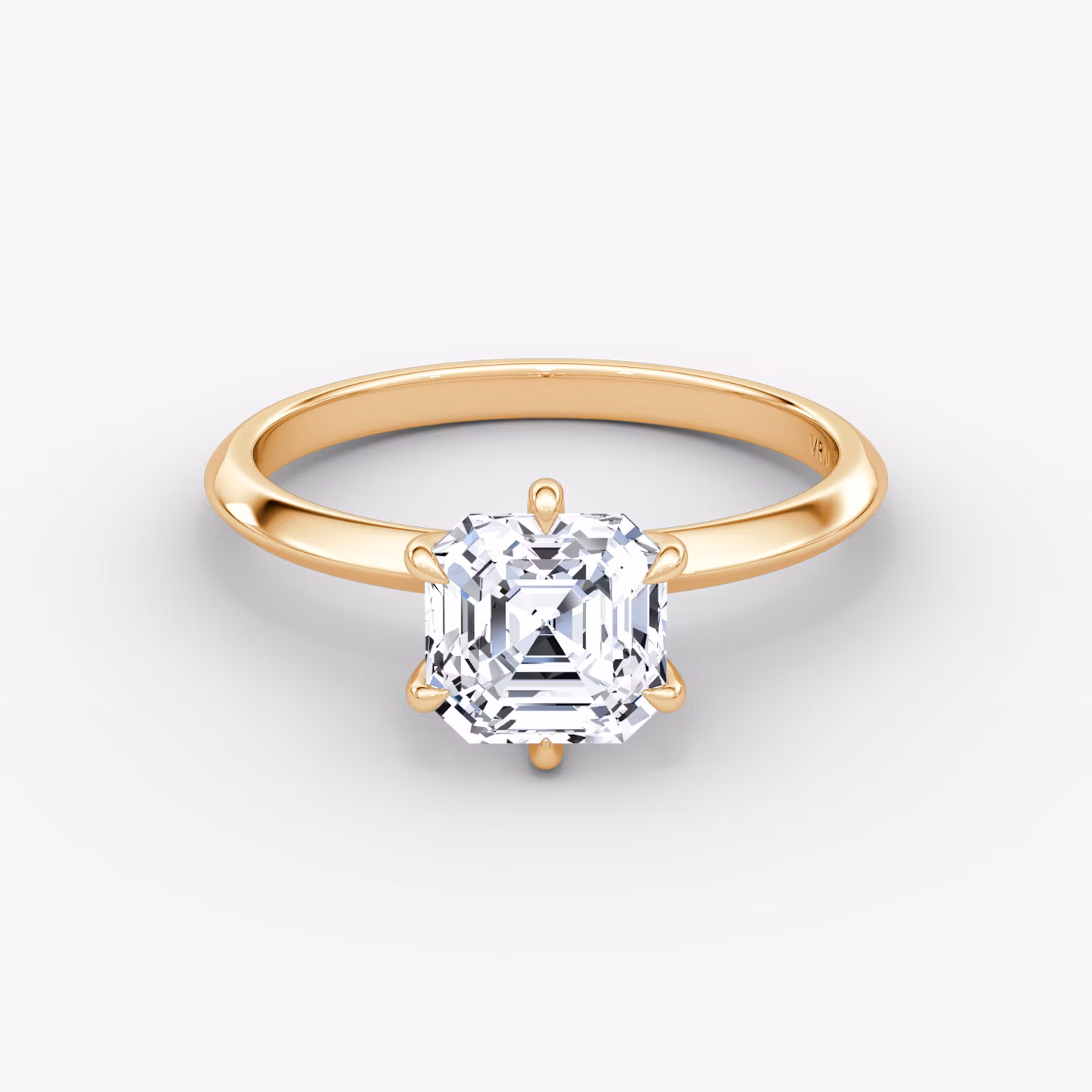 The Knife-Edge Asscher | Rose Gold