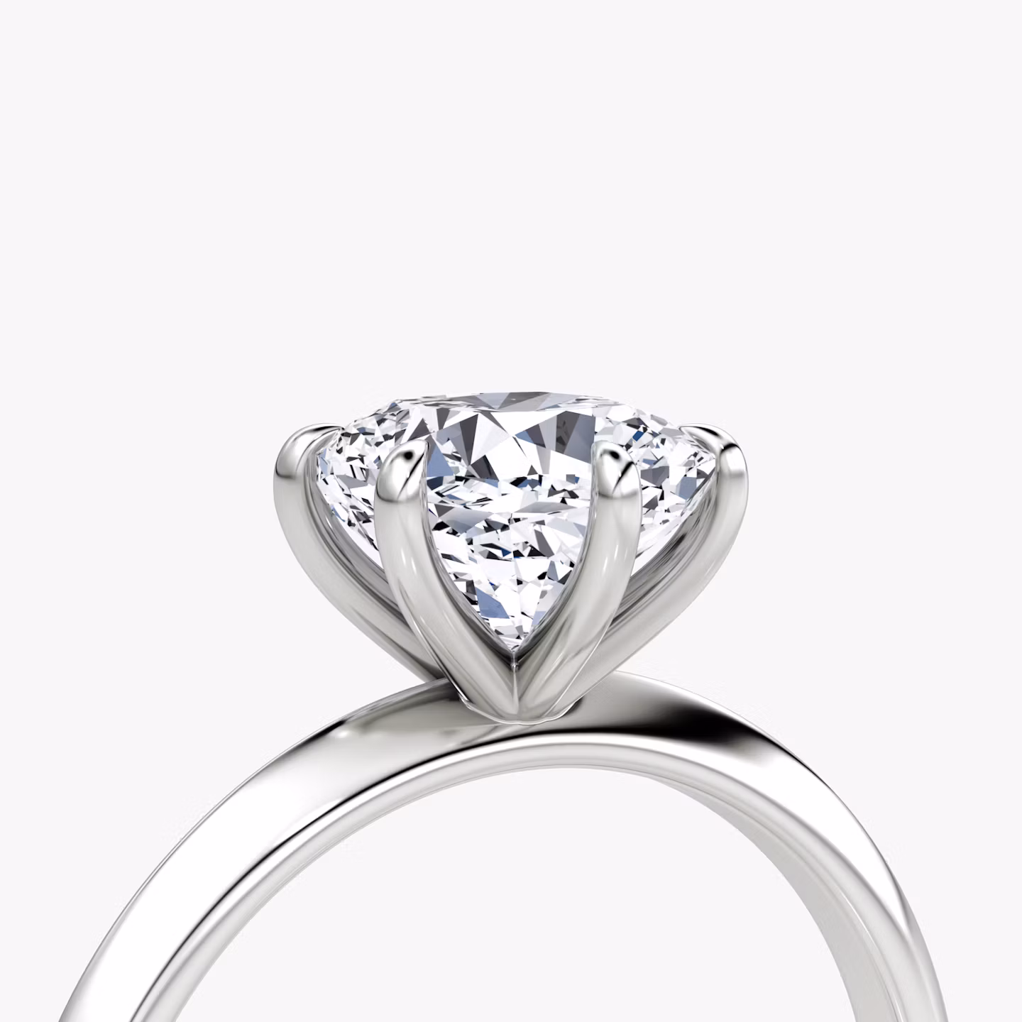 The Knife-Edge | Cushion | Platinum | bandAccent: Plain | hiddenHalo: no | diamondOrientation: vertical | caratWeight: other