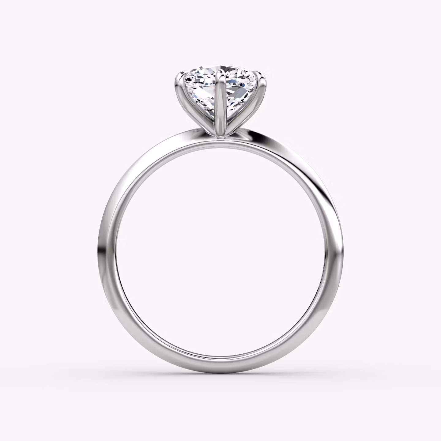 The Knife-Edge | Cushion | Platinum | bandAccent: Plain | hiddenHalo: no | diamondOrientation: vertical | caratWeight: other