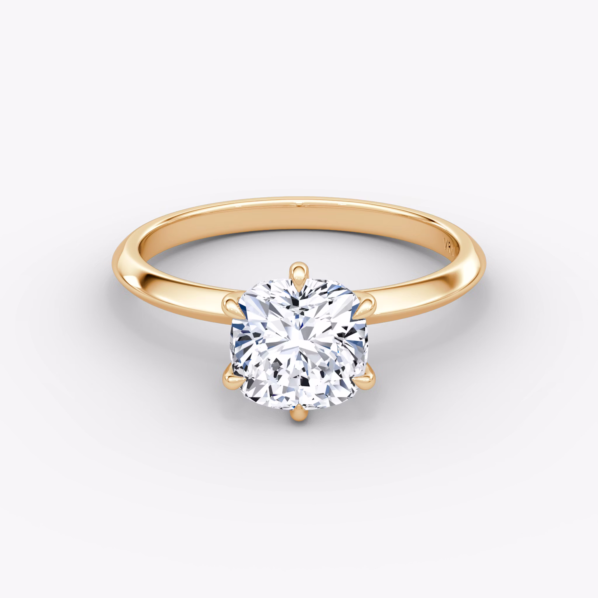 The Knife-Edge Cushion | Rose Gold