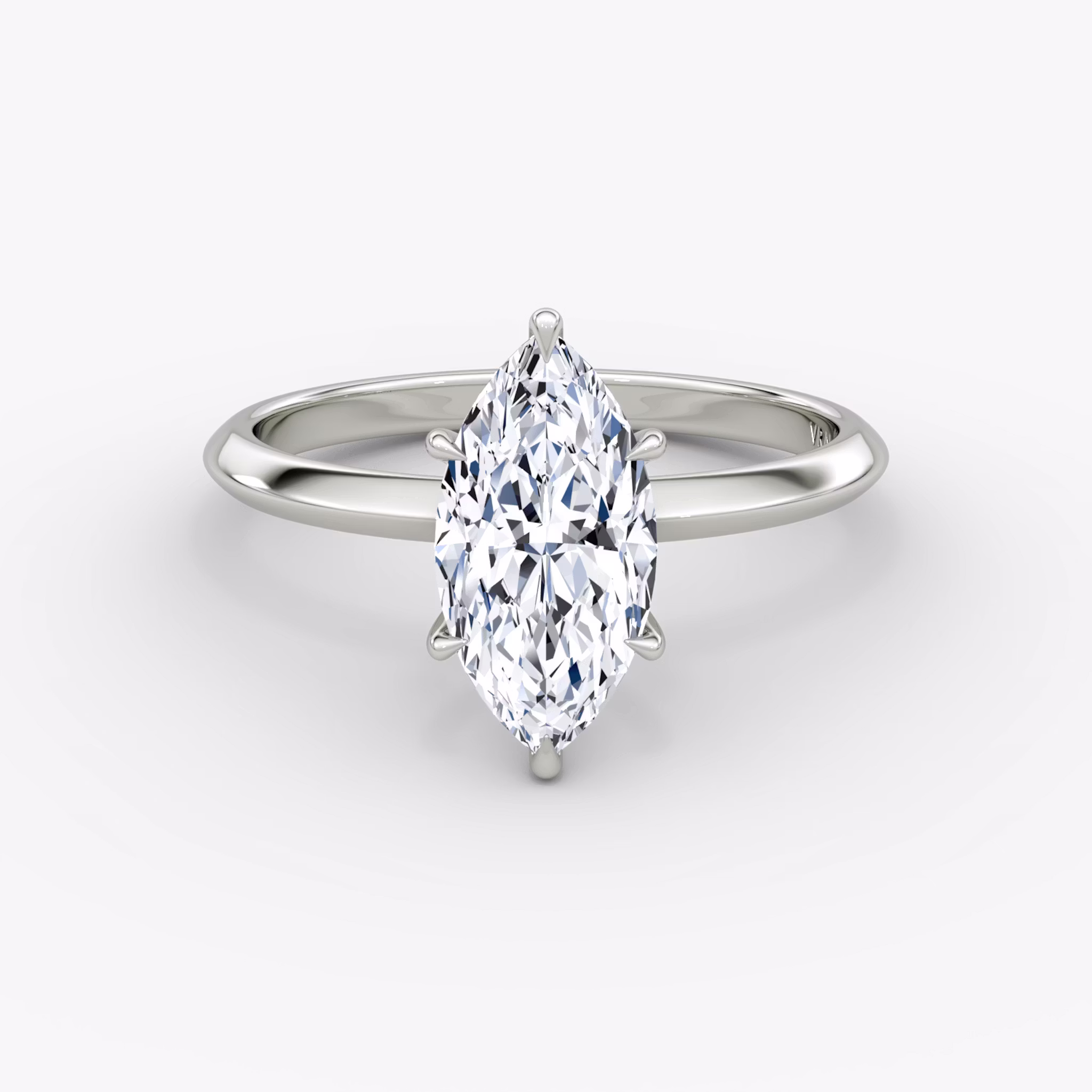 The Knife-Edge Marquise | White Gold