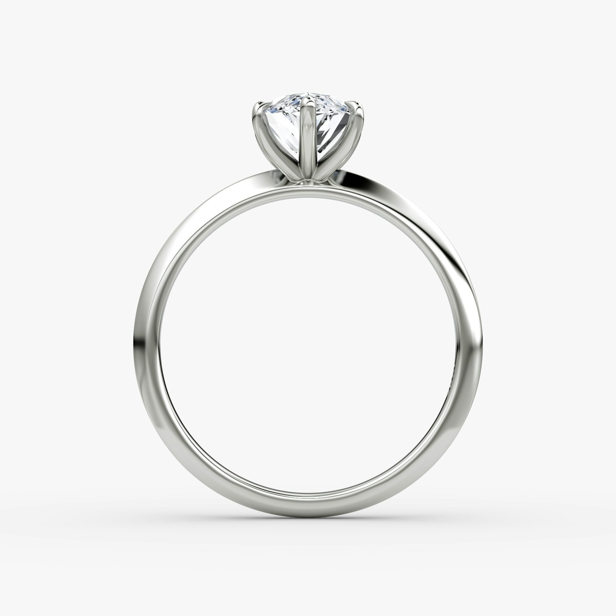 The Knife-Edge | Marquise | 18k | White Gold | bandAccent: Plain | hiddenHalo: no | diamondOrientation: vertical | caratWeight: other