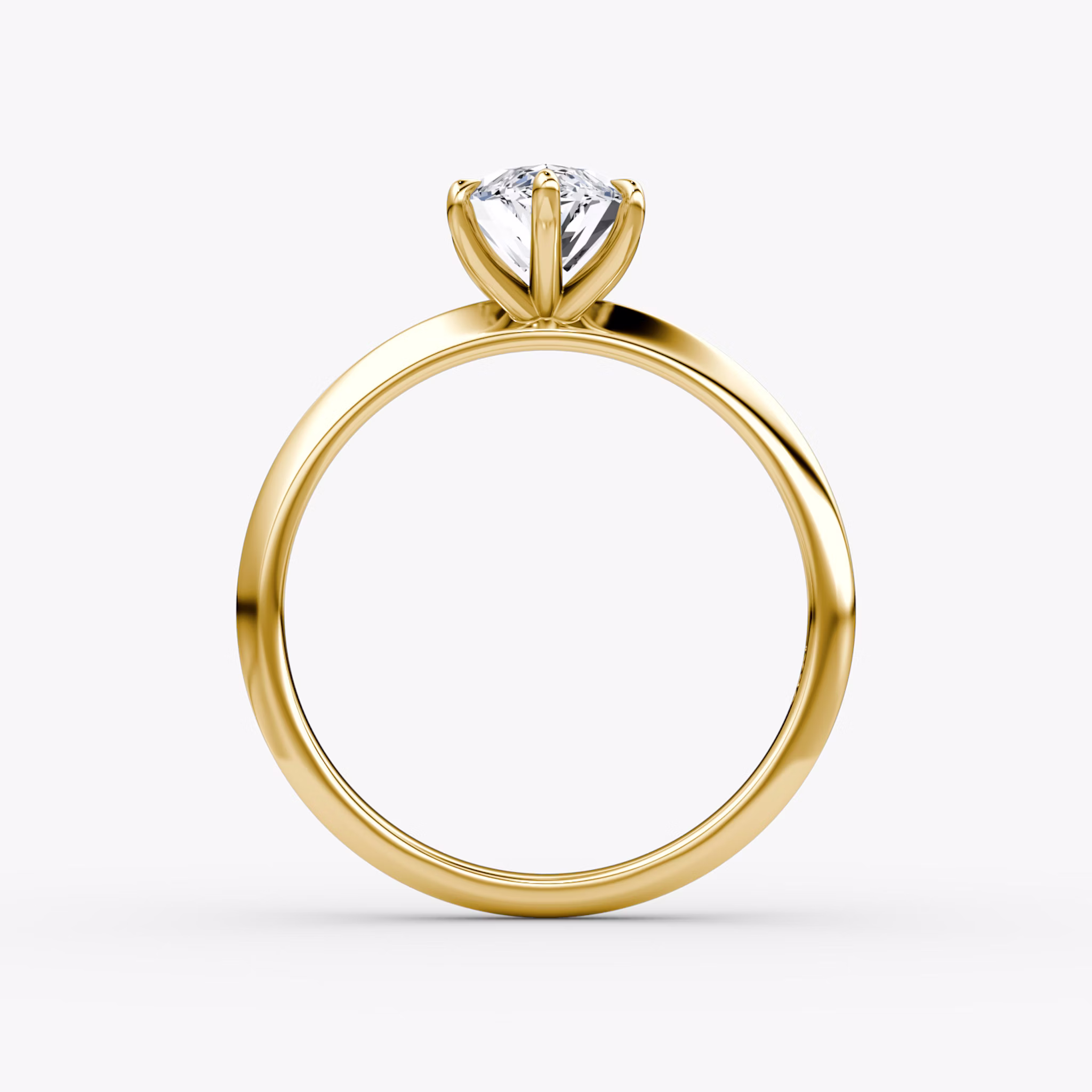 The Knife-Edge | Marquise | 18k | Yellow Gold | bandAccent: Plain | hiddenHalo: no | diamondOrientation: vertical | caratWeight: other