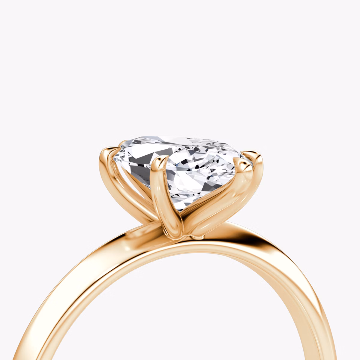 The Knife-Edge | Marquise | 14k | Rose Gold | bandAccent: Plain | hiddenHalo: no | diamondOrientation: vertical | caratWeight: other