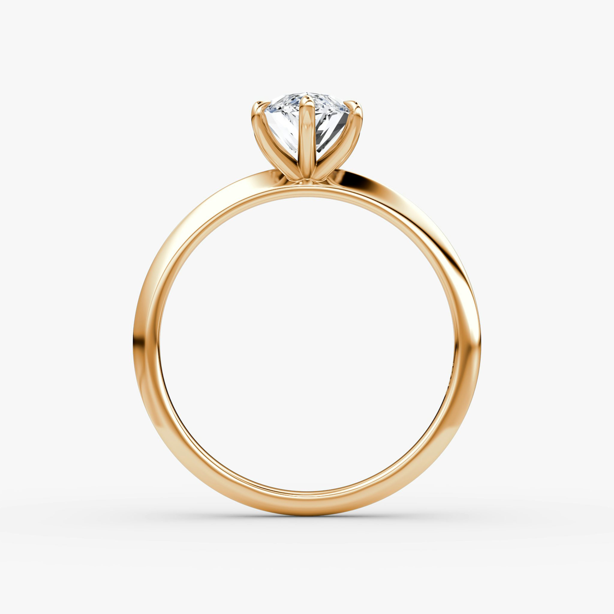 The Knife-Edge | Marquise | 14k | Rose Gold | bandAccent: Plain | hiddenHalo: no | diamondOrientation: vertical | caratWeight: other