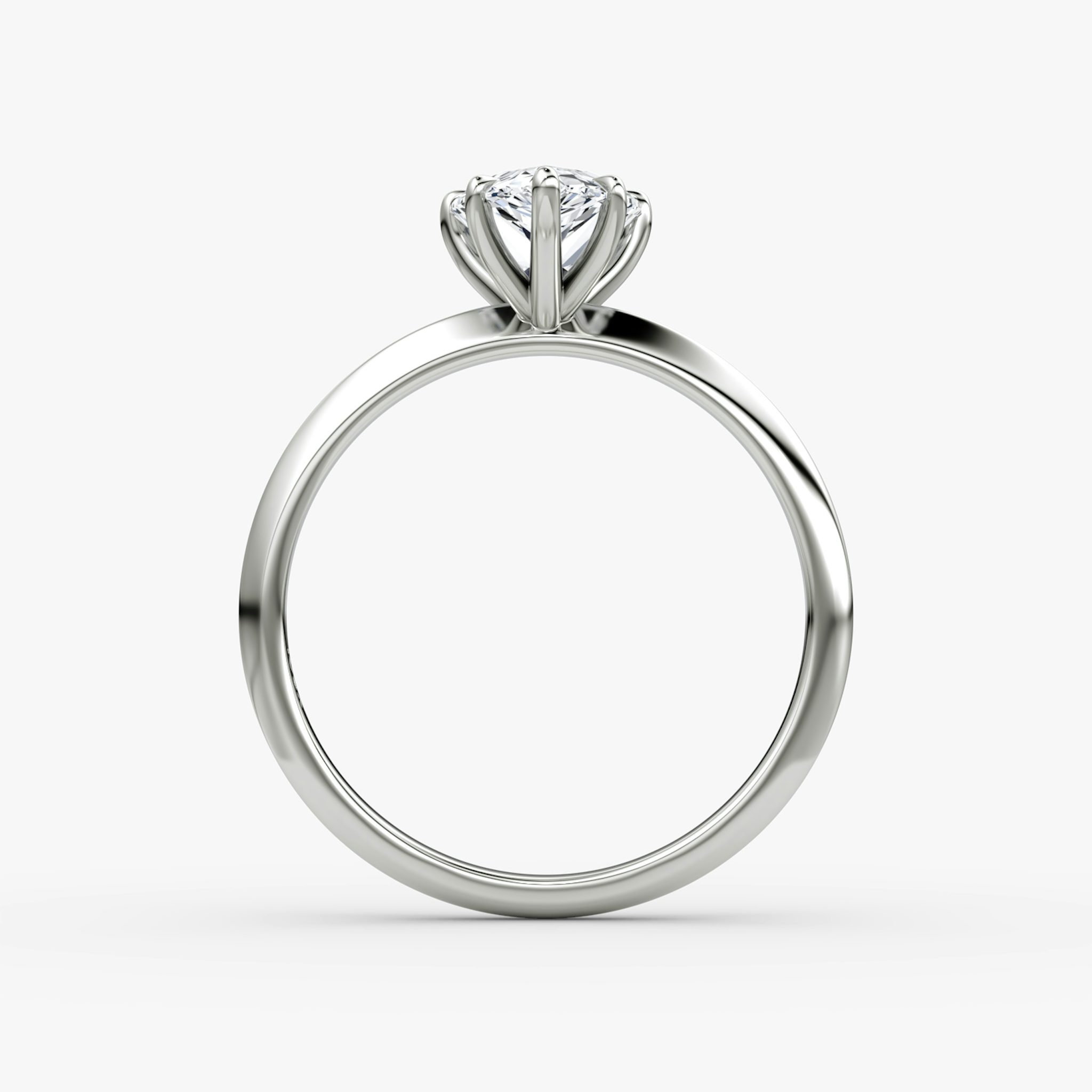 The Knife-Edge | Pear | Platinum | bandAccent: Plain | hiddenHalo: no | diamondOrientation: vertical | caratWeight: other