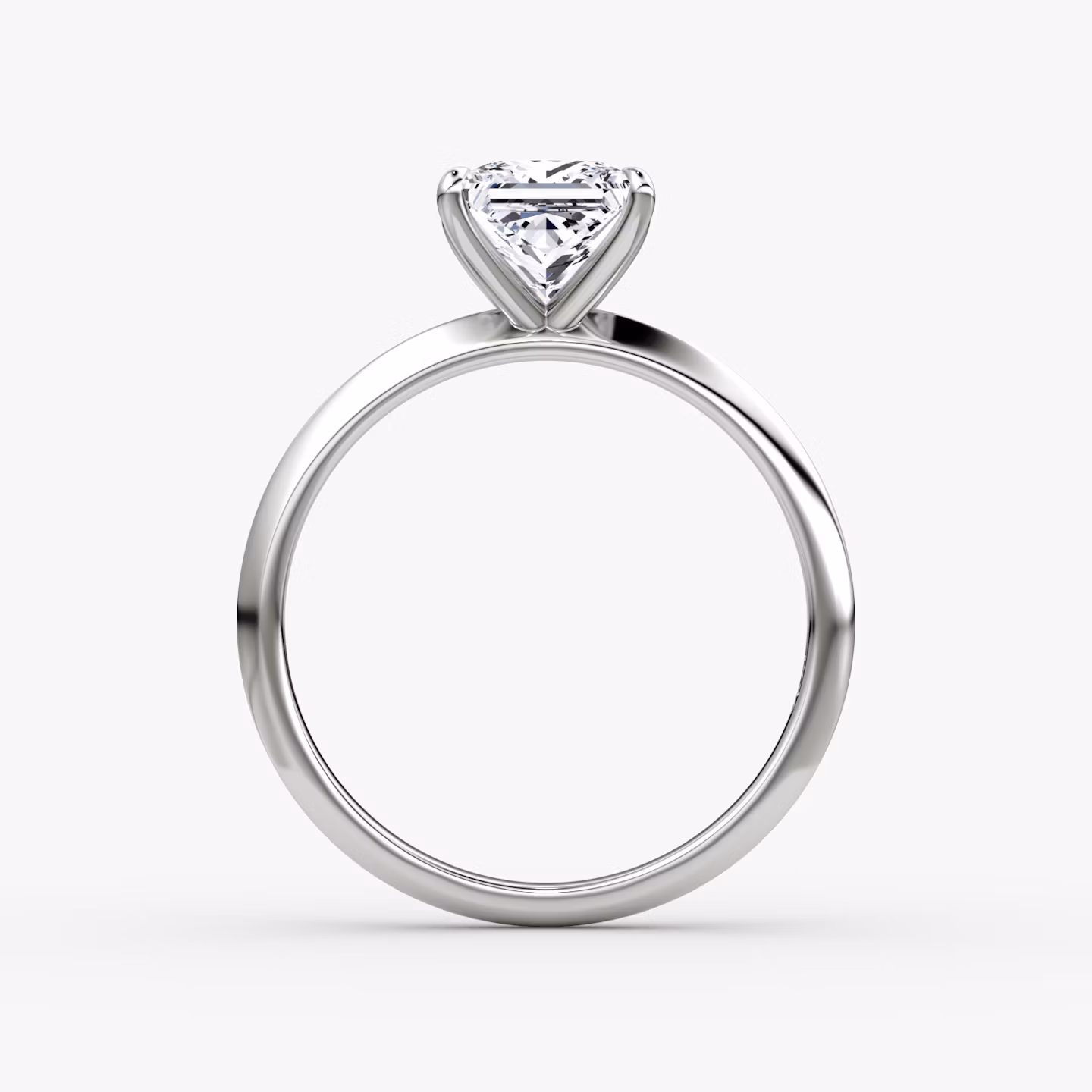 The Knife-Edge | Princess | Platinum | bandAccent: Plain | hiddenHalo: no | diamondOrientation: vertical | caratWeight: other