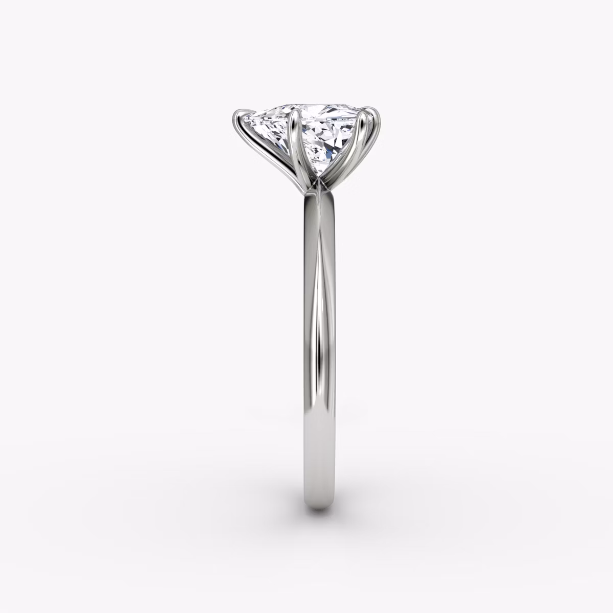 The Knife-Edge | Trillion | Platinum | bandAccent: Plain | hiddenHalo: no | diamondOrientation: vertical | caratWeight: other