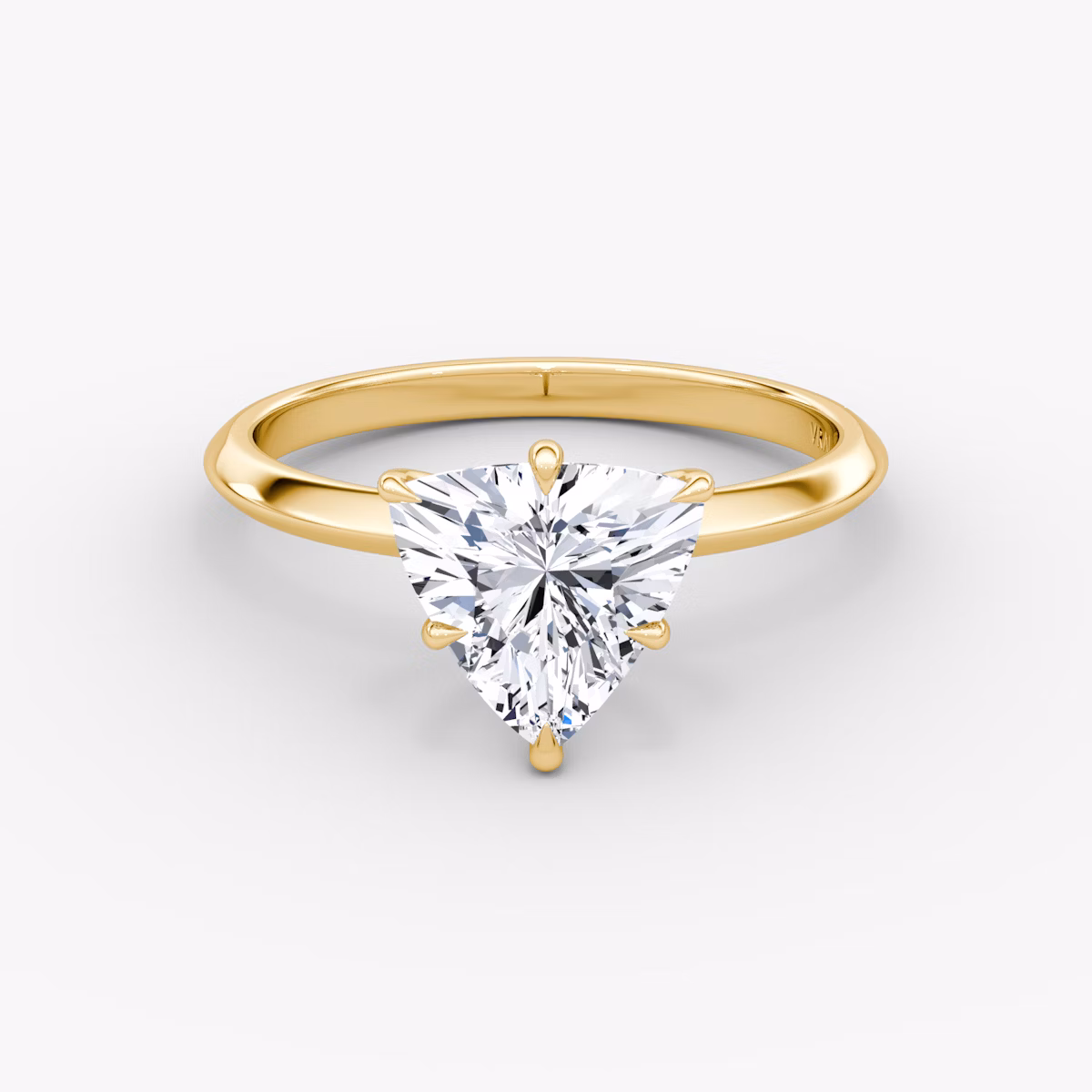 Knife-Edge | Trillant | 18k | Gelbgold | bandAccent: Ohne Pavé-Besatz | hiddenHalo: no | diamondOrientation: vertical | caratWeight: other