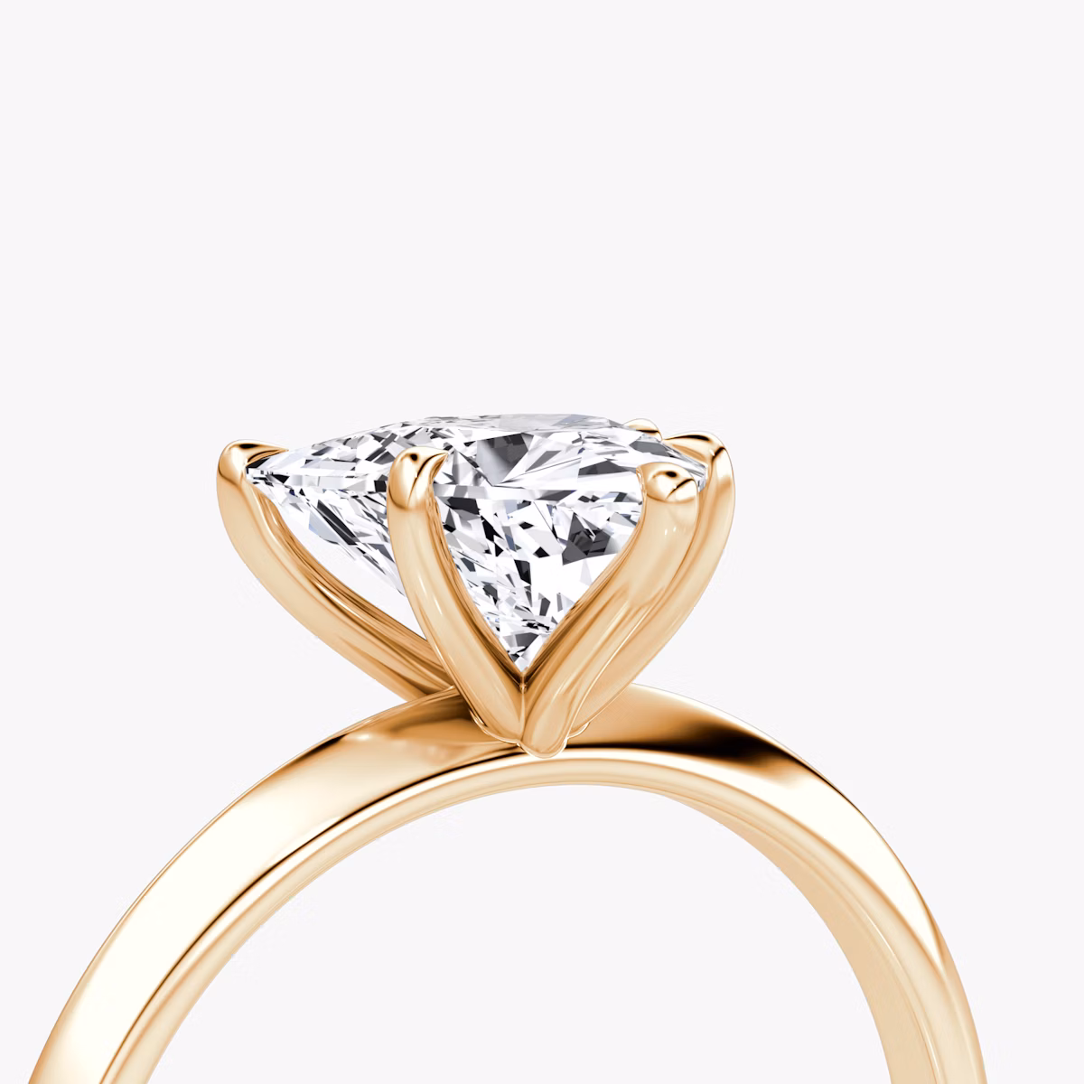 Knife-Edge | Trillant | 14k | Roségold | bandAccent: Ohne Pavé-Besatz | hiddenHalo: no | diamondOrientation: vertical | caratWeight: other