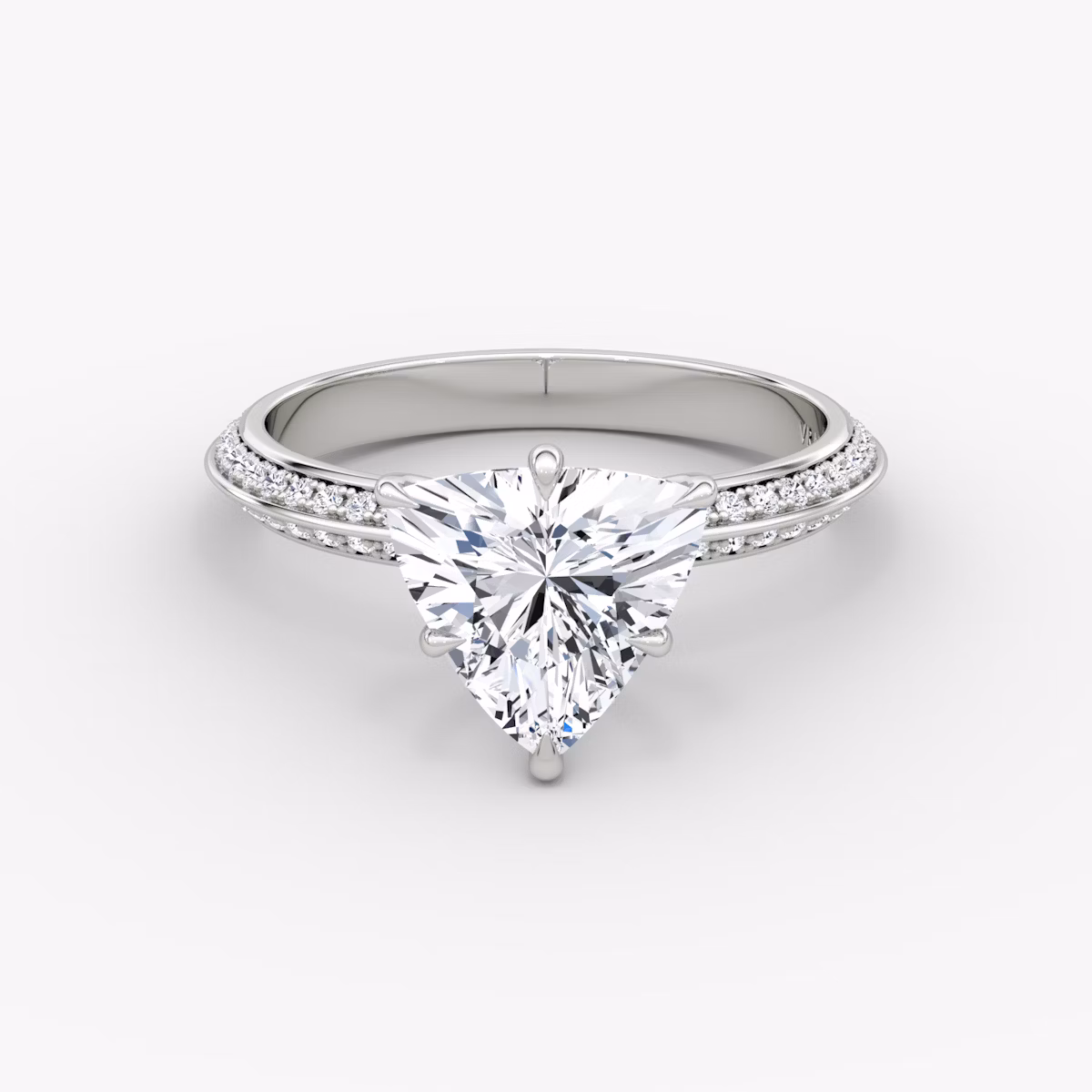 Knife-Edge | Trillant | Platin | bandAccent: Mit Pavé-Besatz | hiddenHalo: no | diamondOrientation: vertical | caratWeight: other