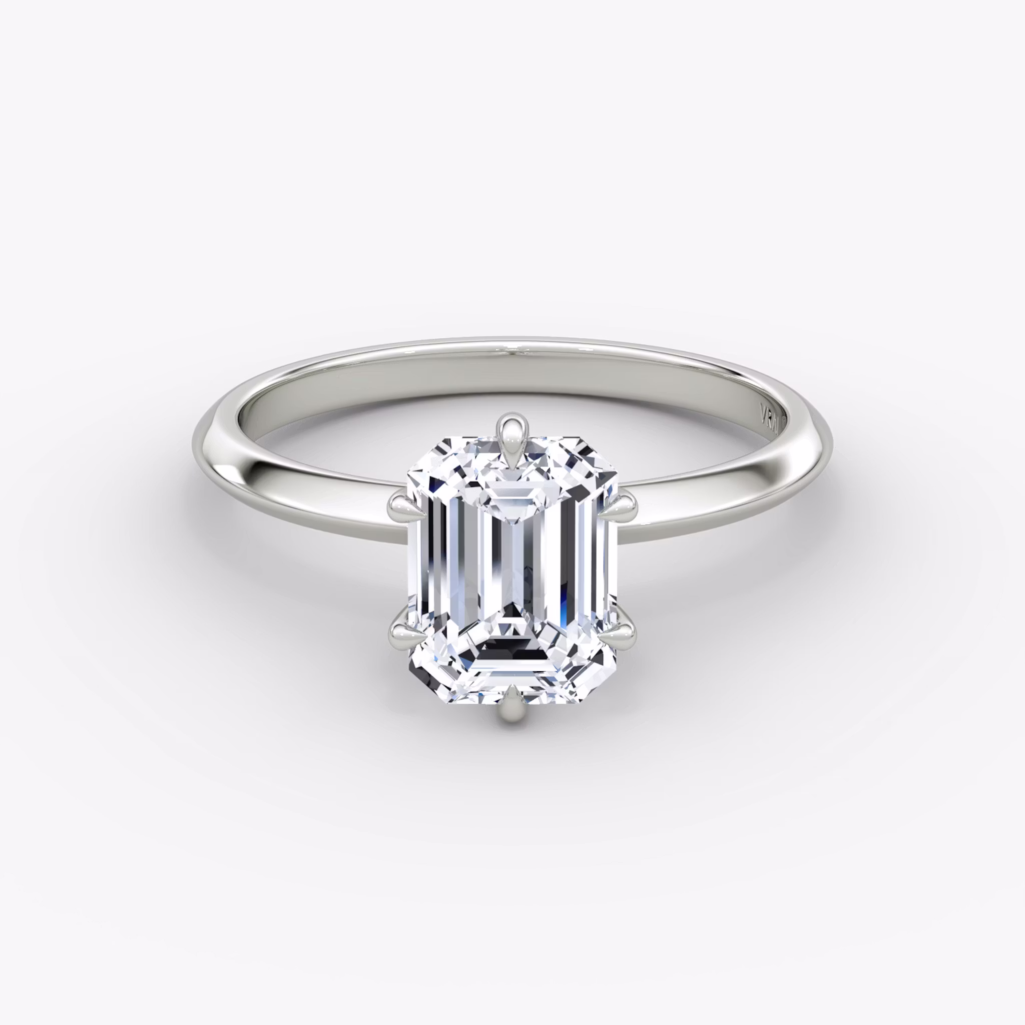 The Knife-Edge Emerald | White Gold