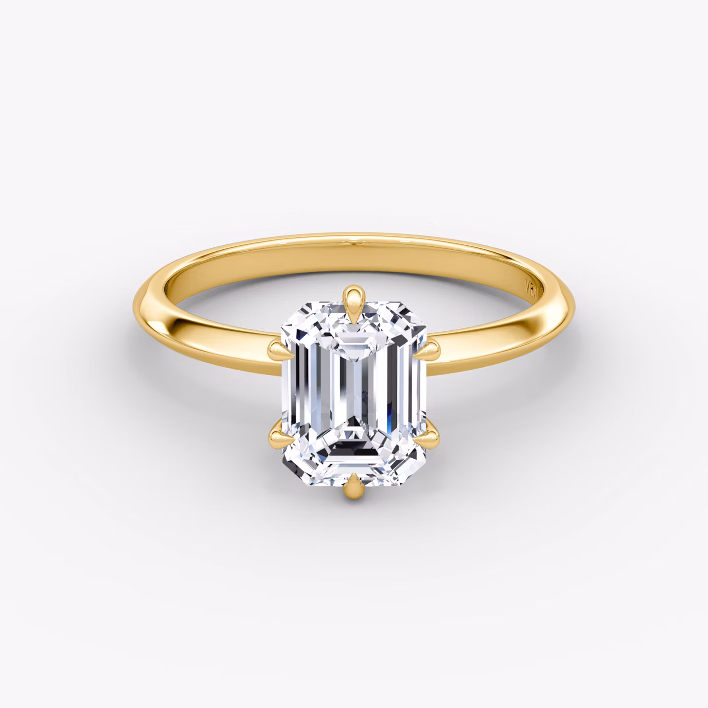 The Knife-Edge Emerald | Yellow Gold