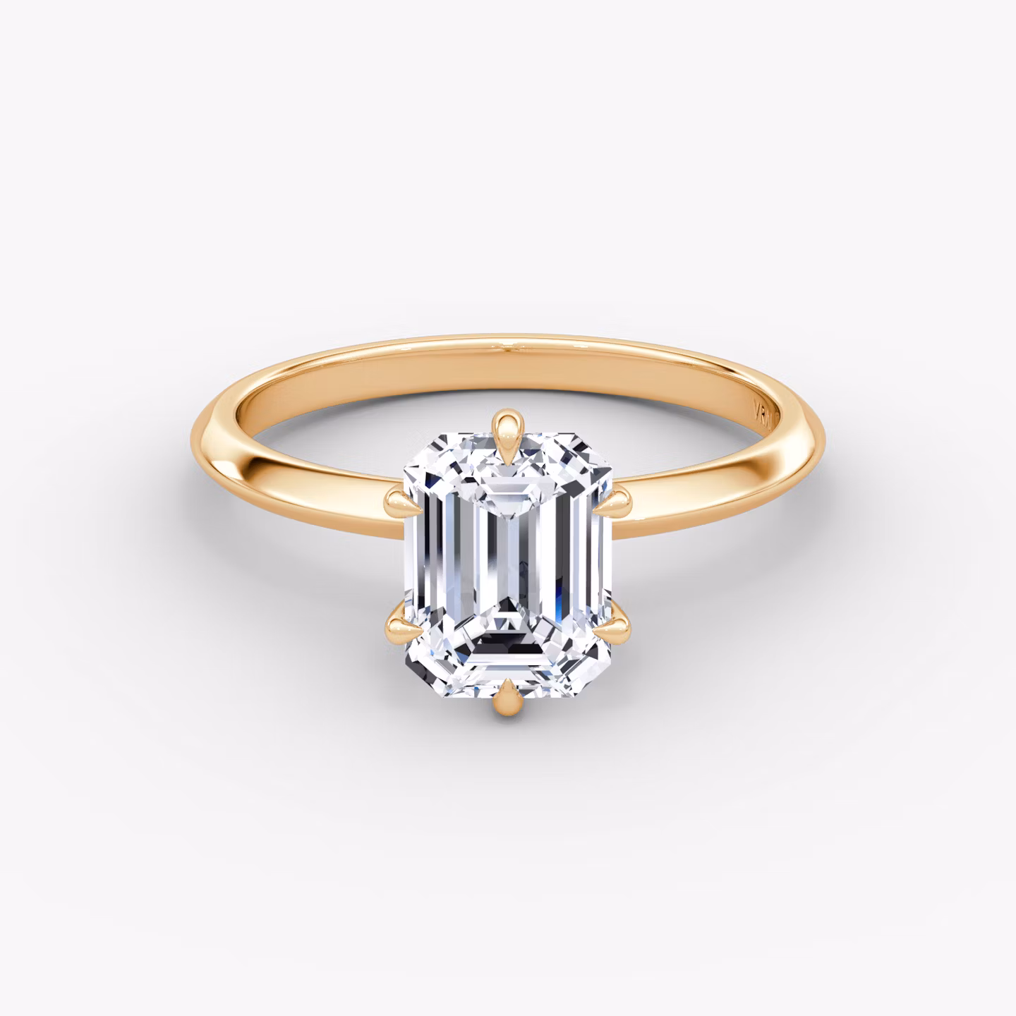 The Knife-Edge Emerald | Rose Gold