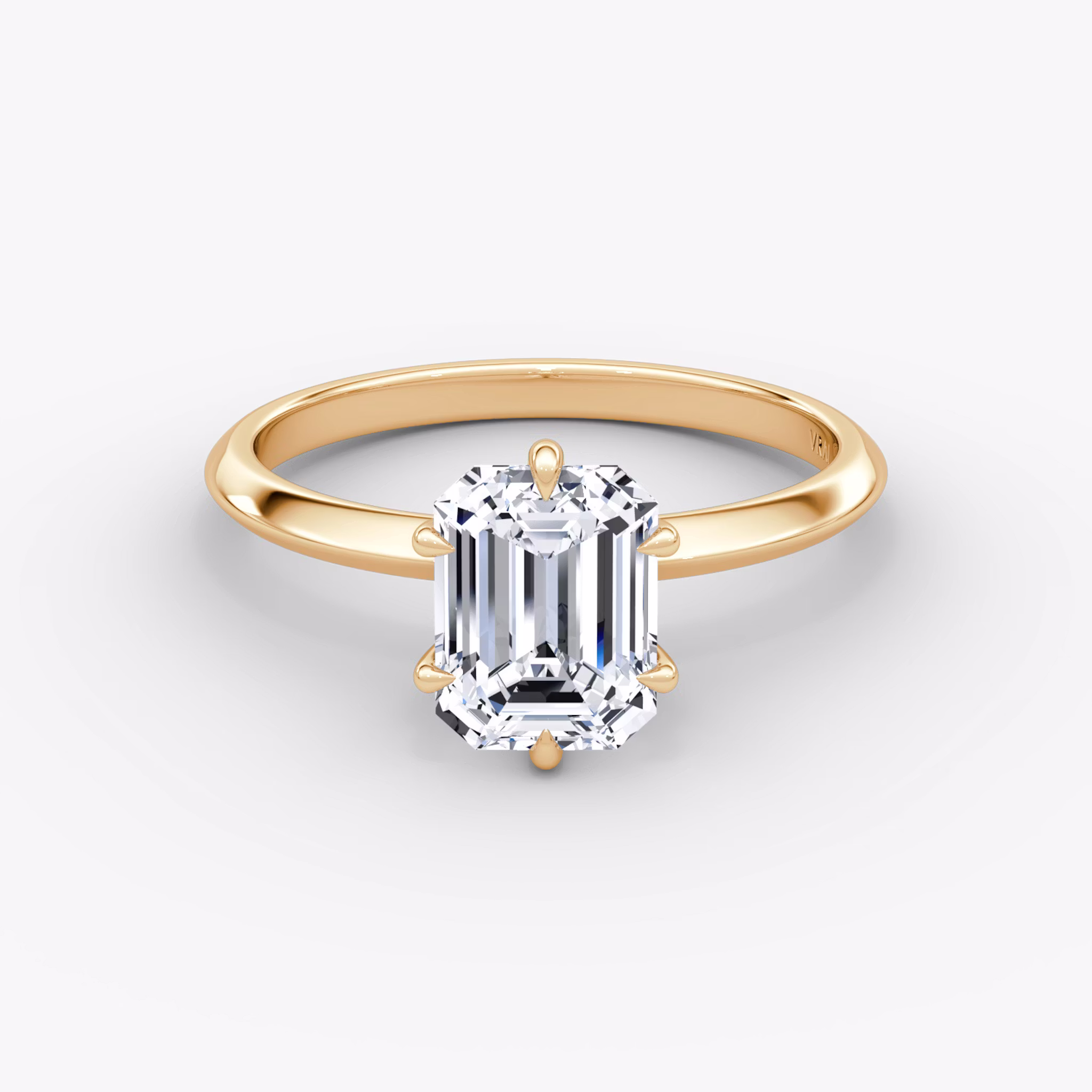 The Knife-Edge Emerald | Rose Gold