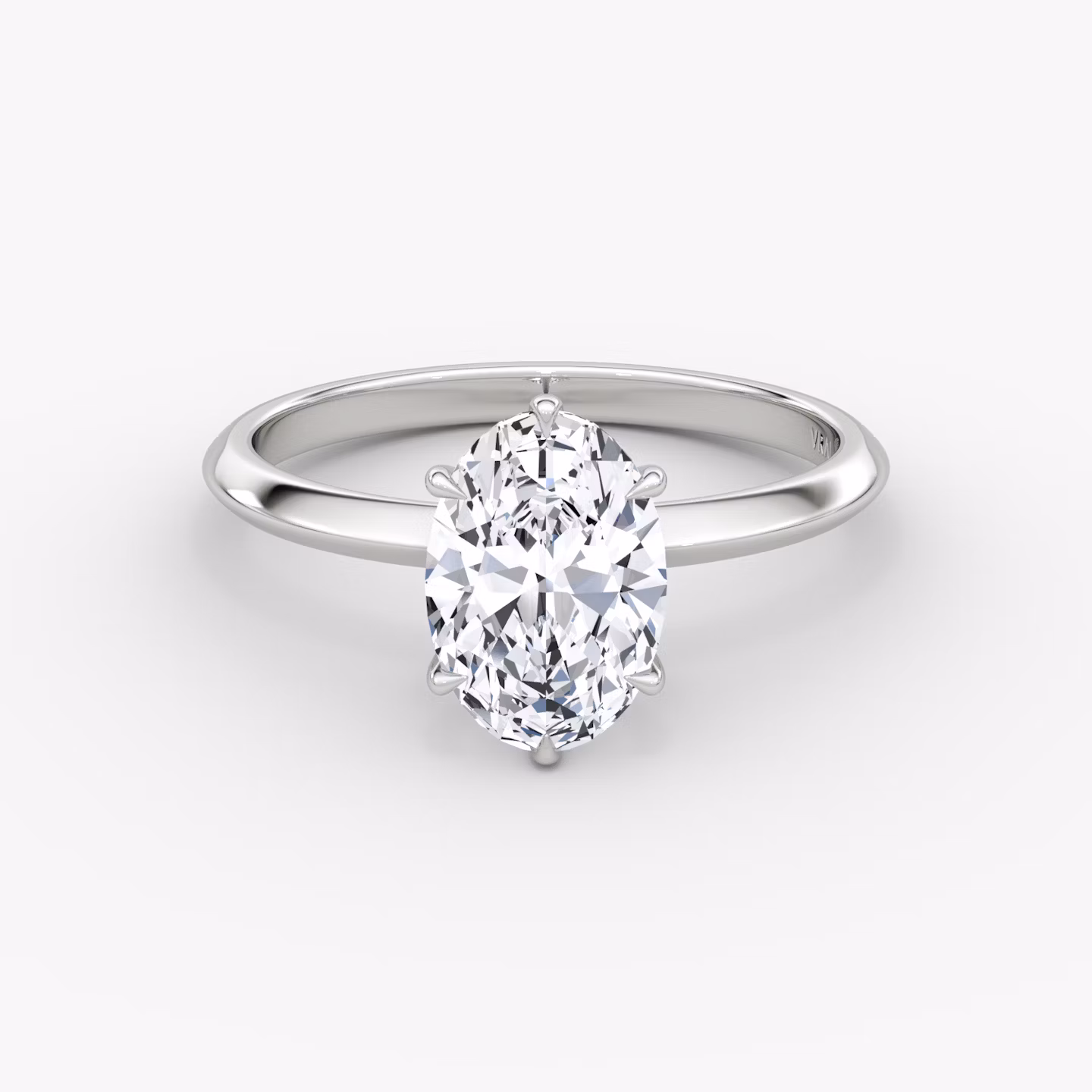 The Knife-Edge | Oval | Platinum | bandAccent: Plain | hiddenHalo: no | diamondOrientation: vertical | caratWeight: other