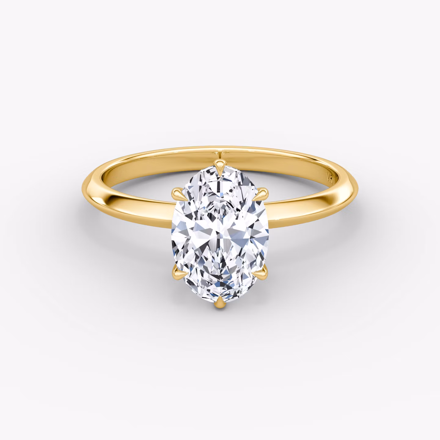 The Knife-Edge Oval | Yellow Gold