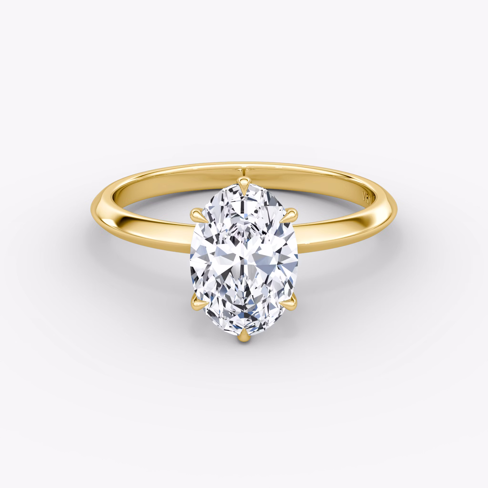 The Knife-Edge Oval | Yellow Gold