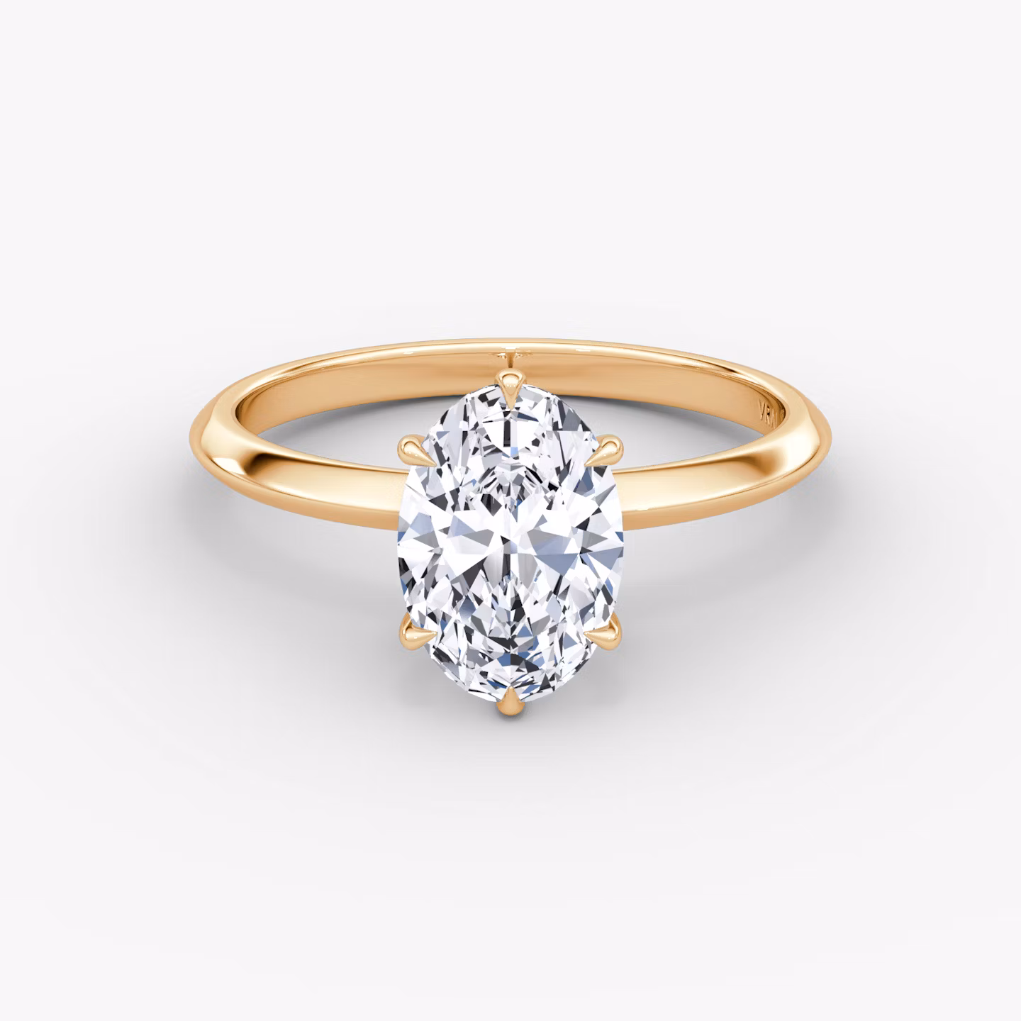 The Knife-Edge Oval | Rose Gold