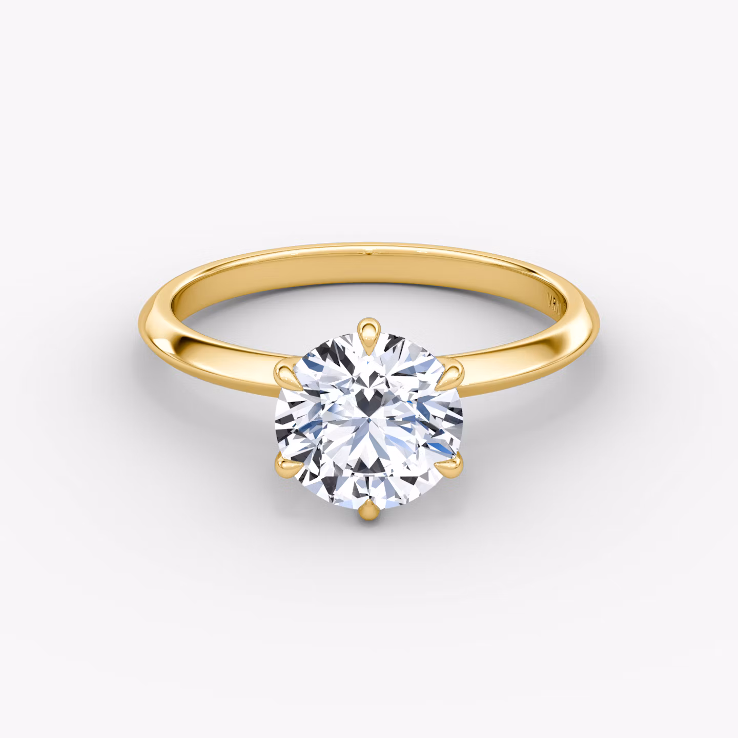 The Knife-Edge Round Brilliant | Yellow Gold