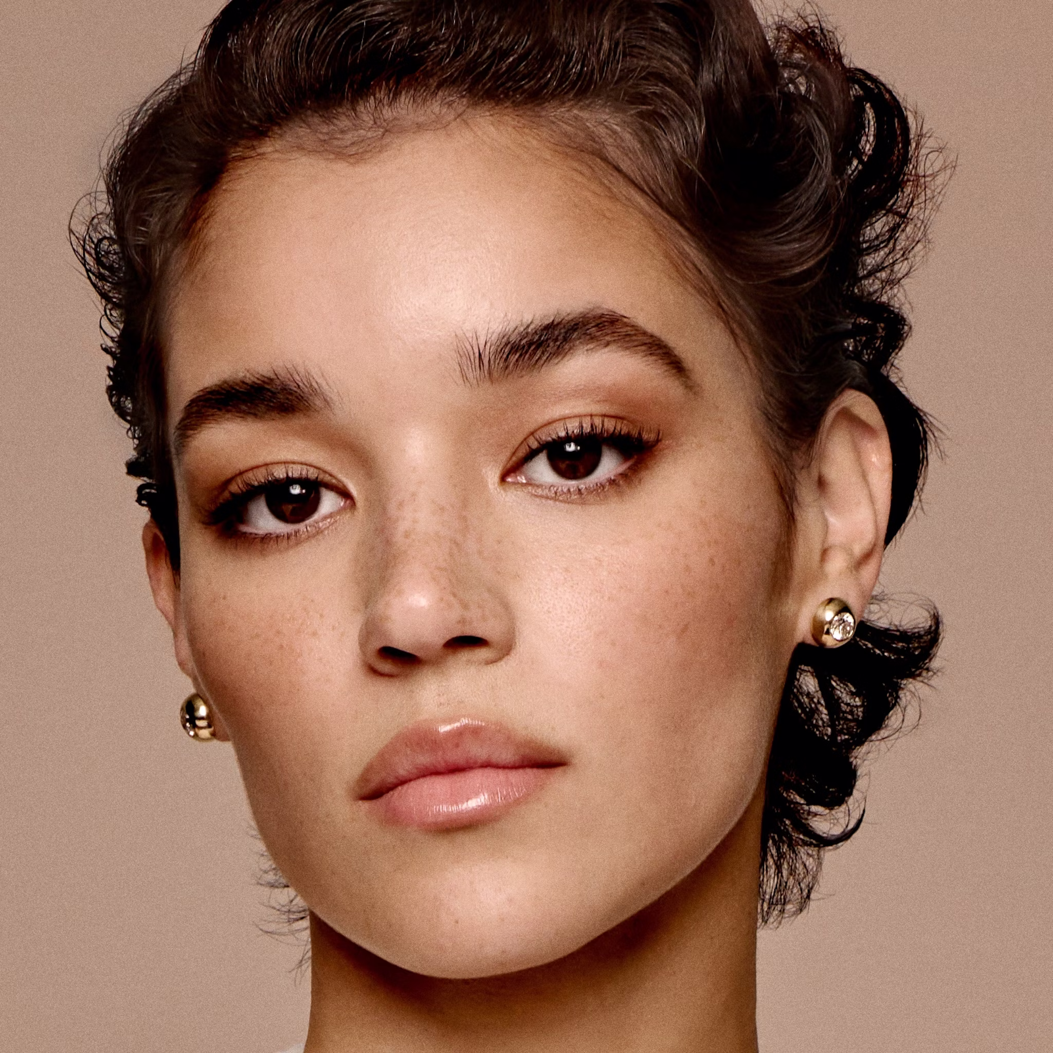 Pendientes Dome | Brillante | 14k | Oro amarillo | domeWidth: 12mm