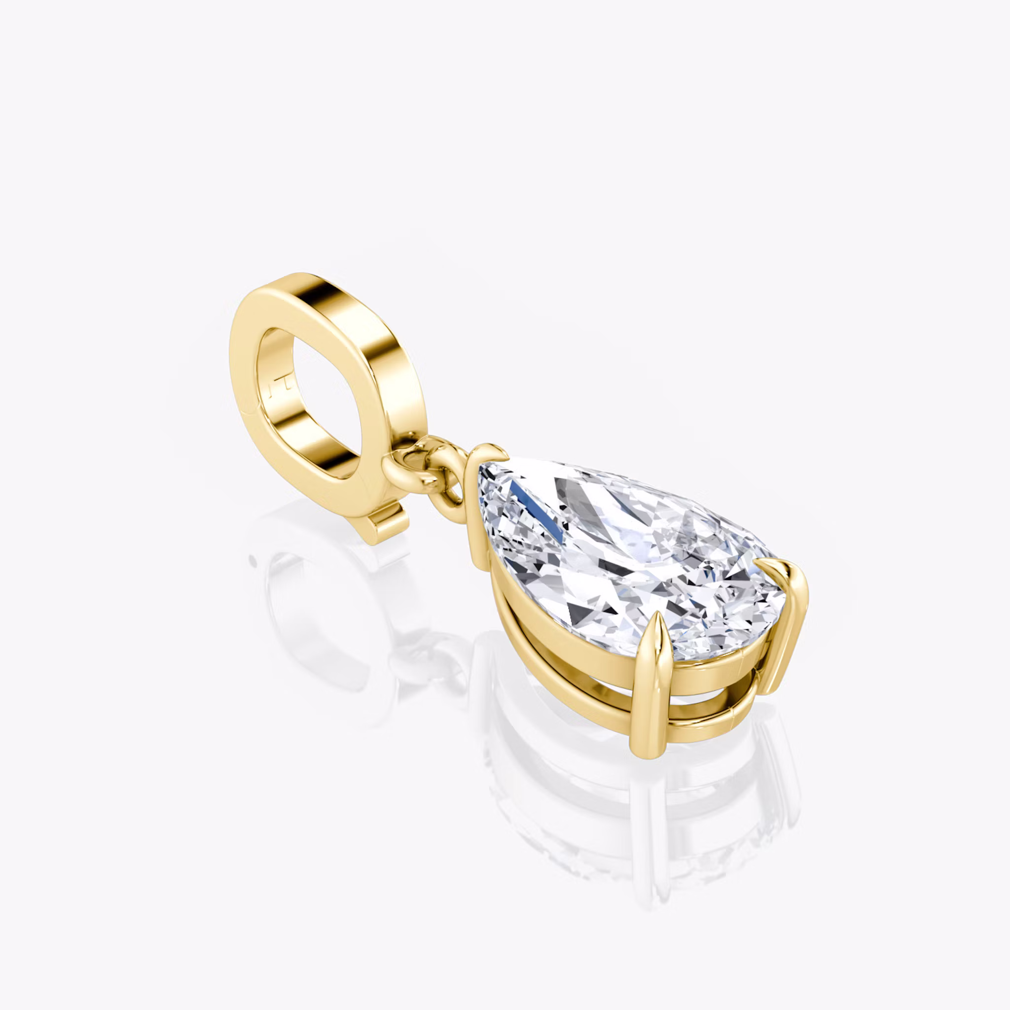 Collar with Drop Pendant Pear | Yellow Gold