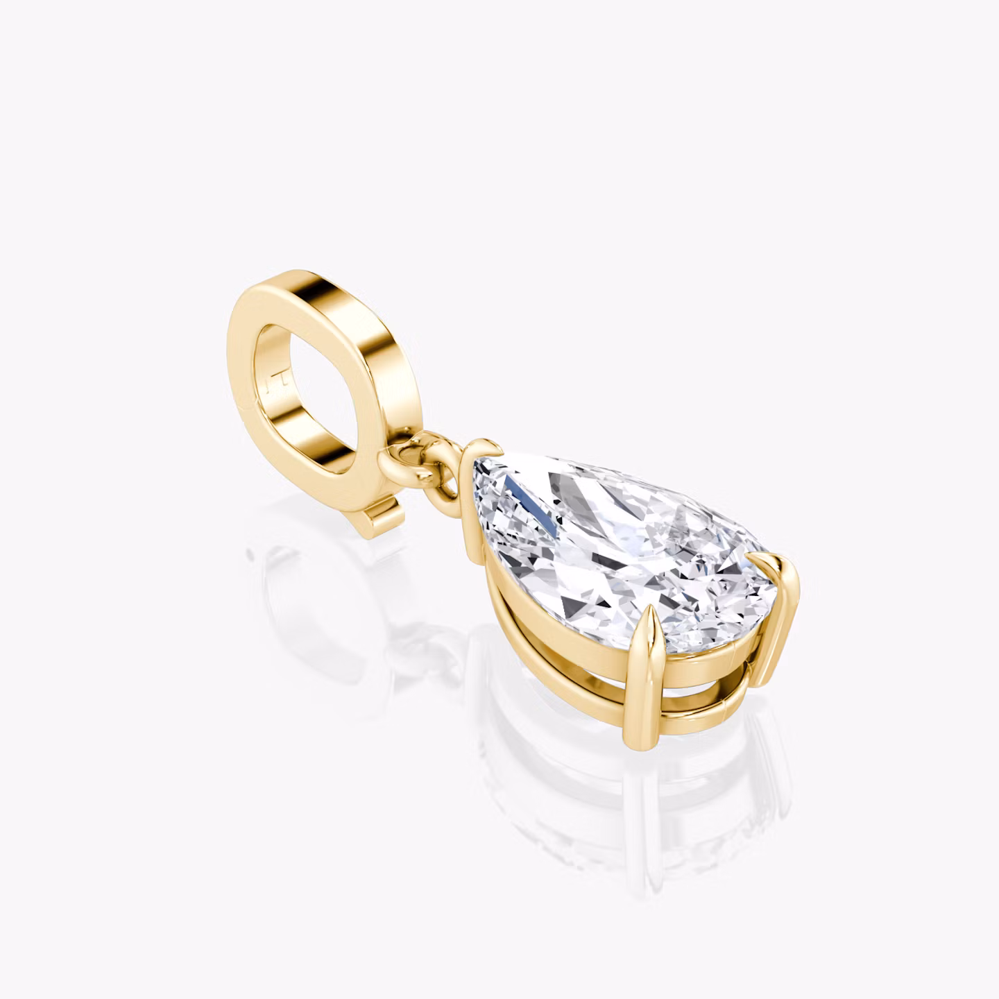 Collar con Colgante Drop | Pera | 14k | Oro amarillo | chainLength: 16.5