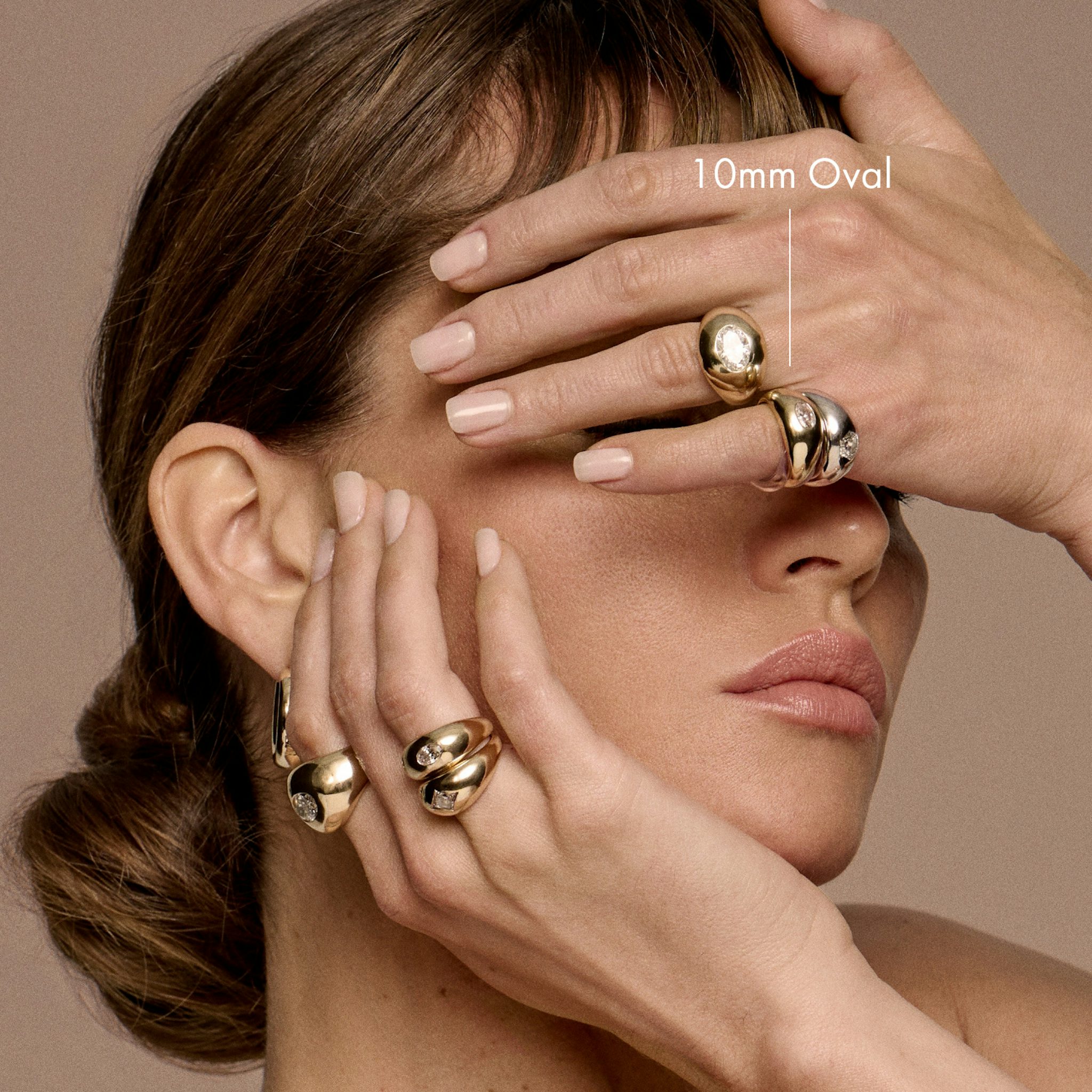 Dome Band | Oval | 14k | Yellow Gold