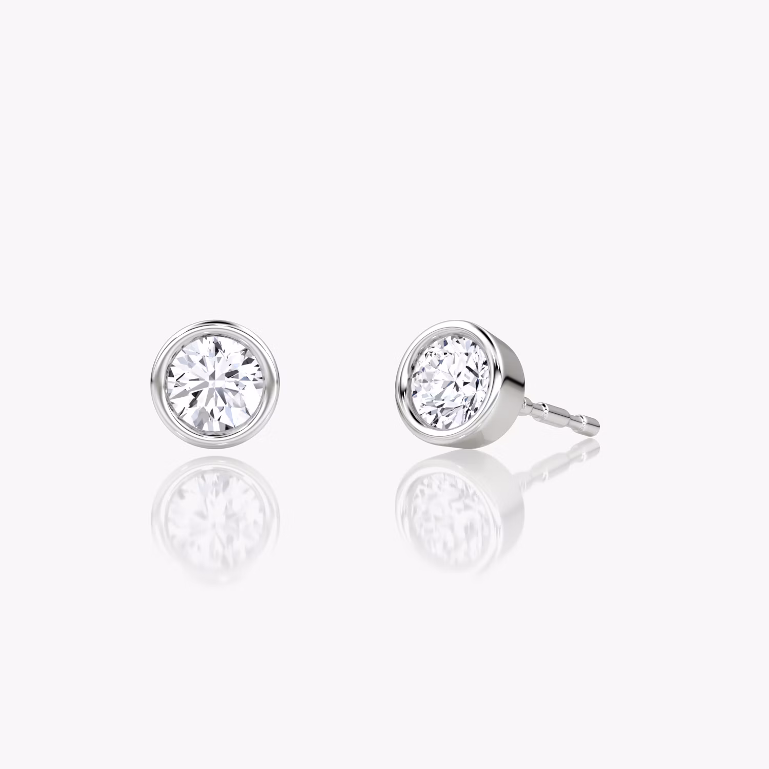 Bezel Solitaire Stud