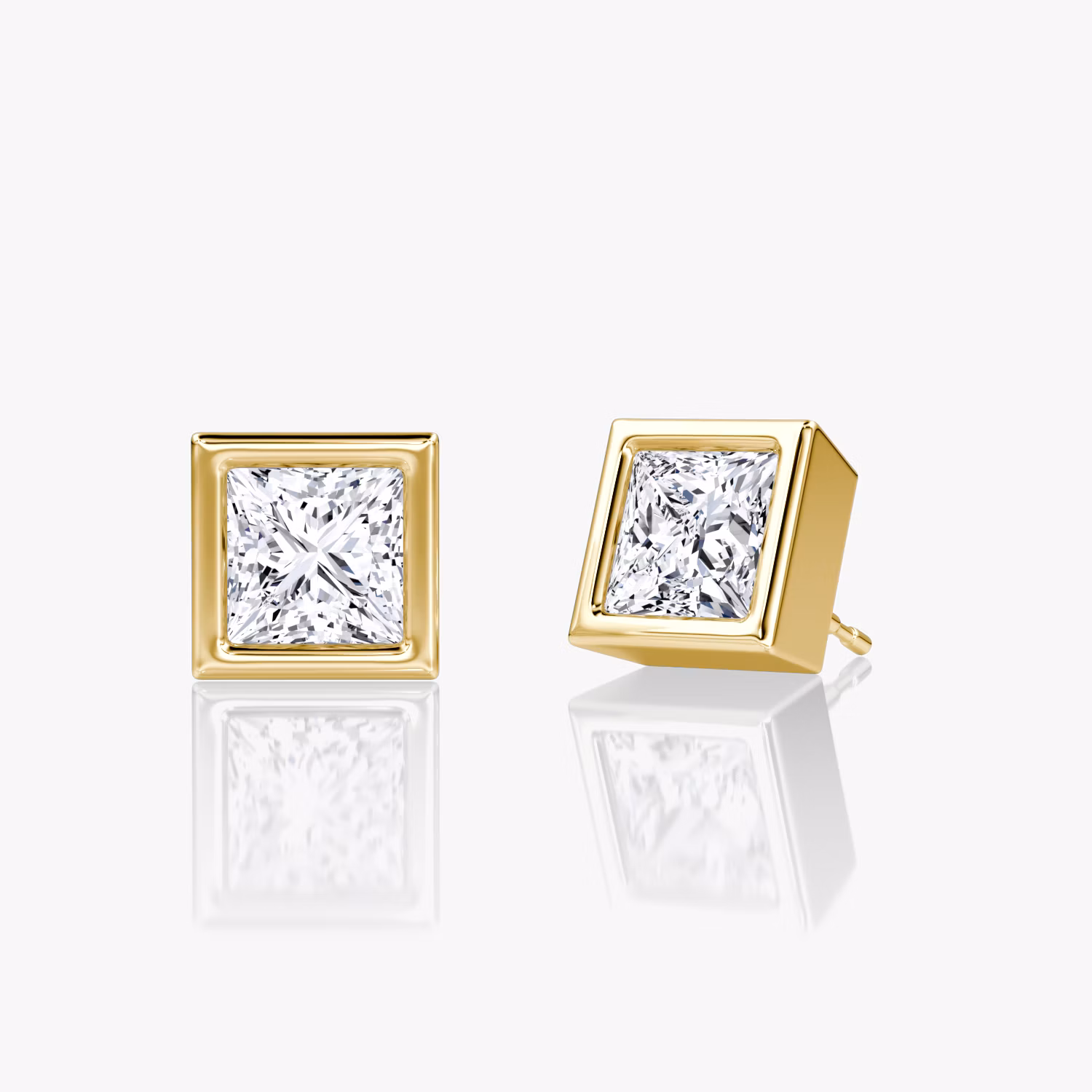 Bezel Solitaire Stud