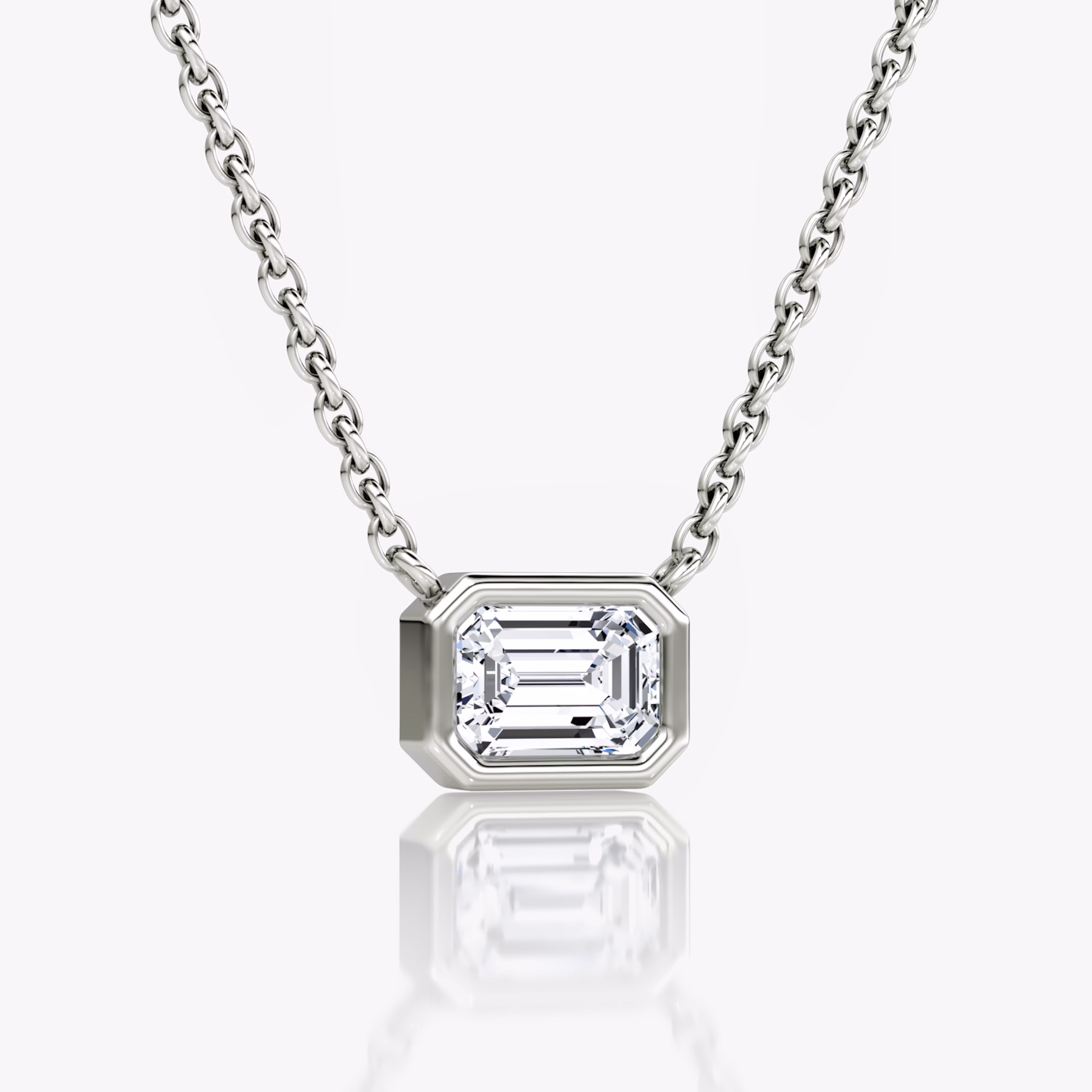 Bezel Solitaire Necklace